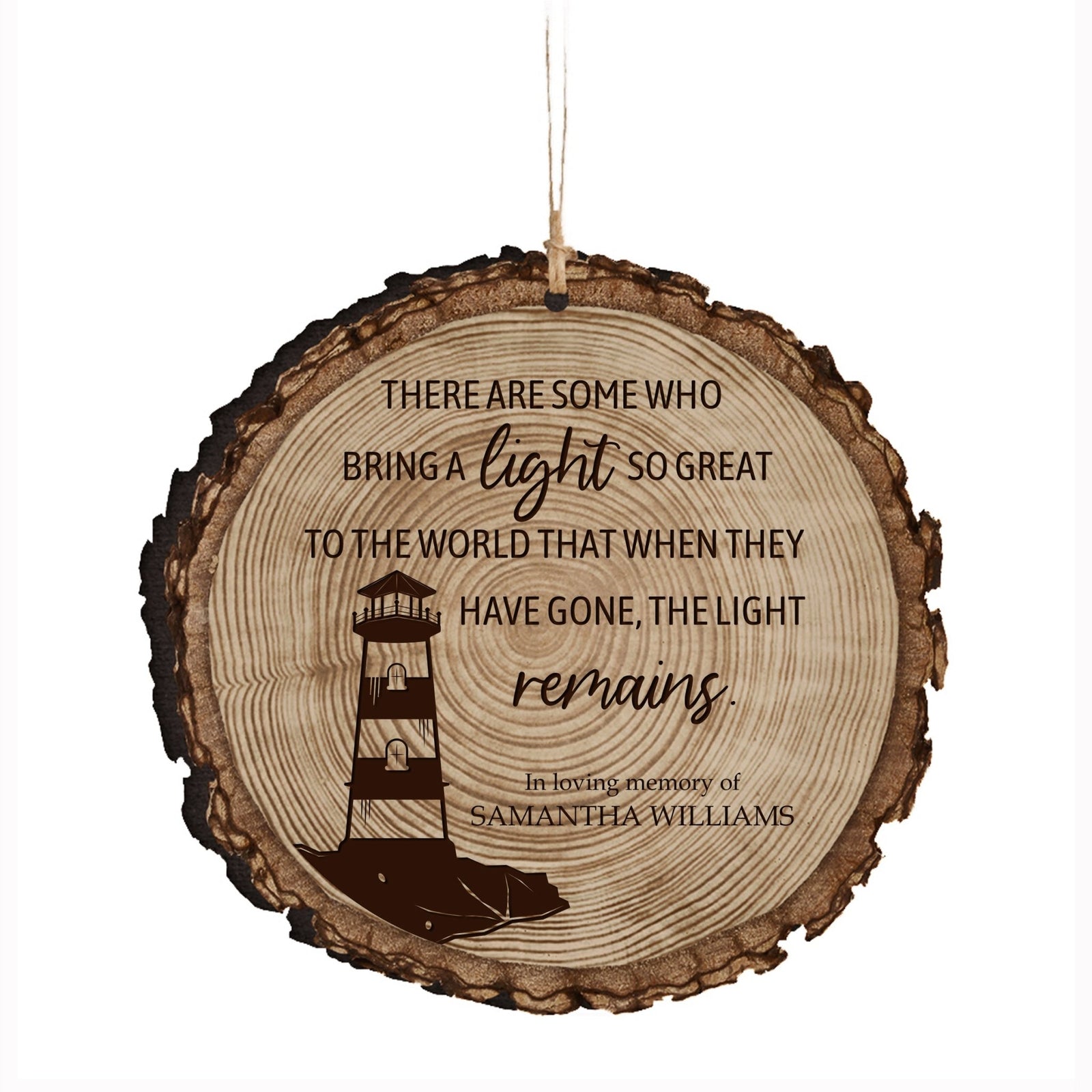 Personalized Memorial Barky Ornaments Bereavement Sympathy Keepsake For The Loss Of A Loved One - There Are Some Who Bring The Light - LifeSong Milestones