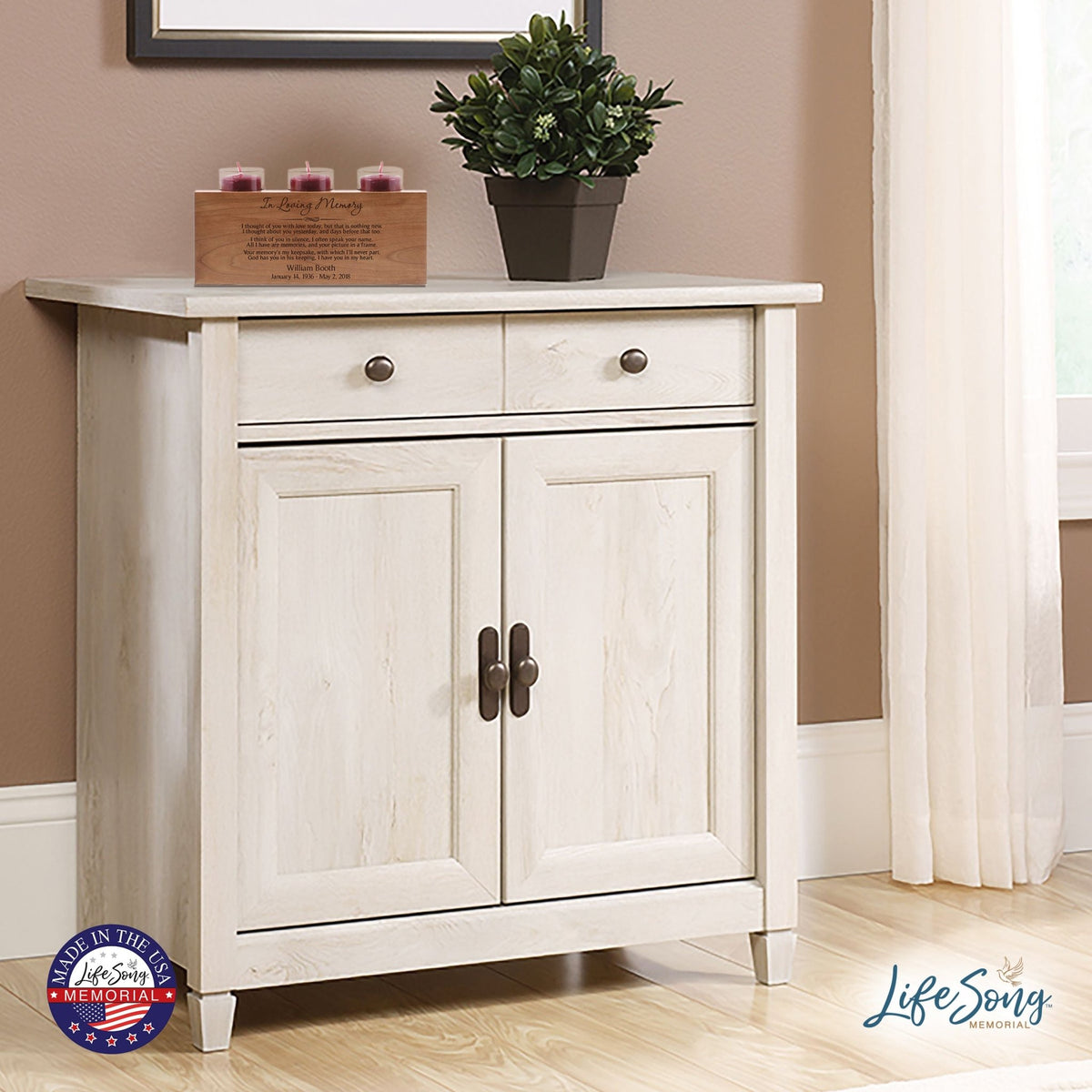 Personalized Memorial Candle Holder - In Loving Memory - LifeSong Milestones