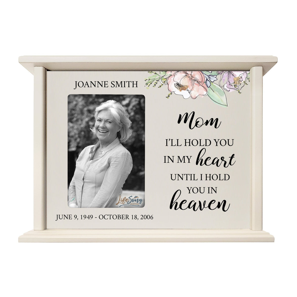 Unique cremation urn box for Mom