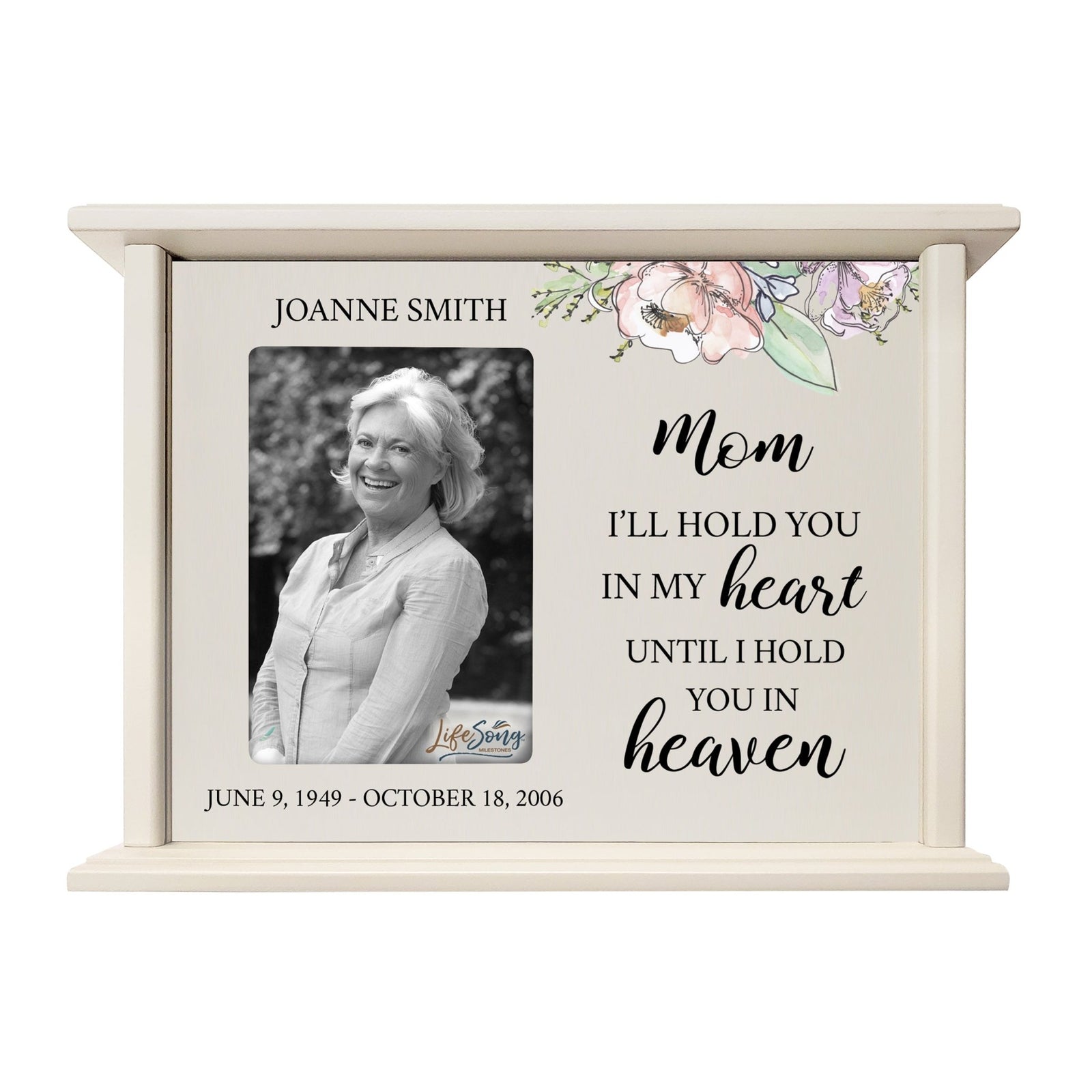 Unique cremation urn box for Mom