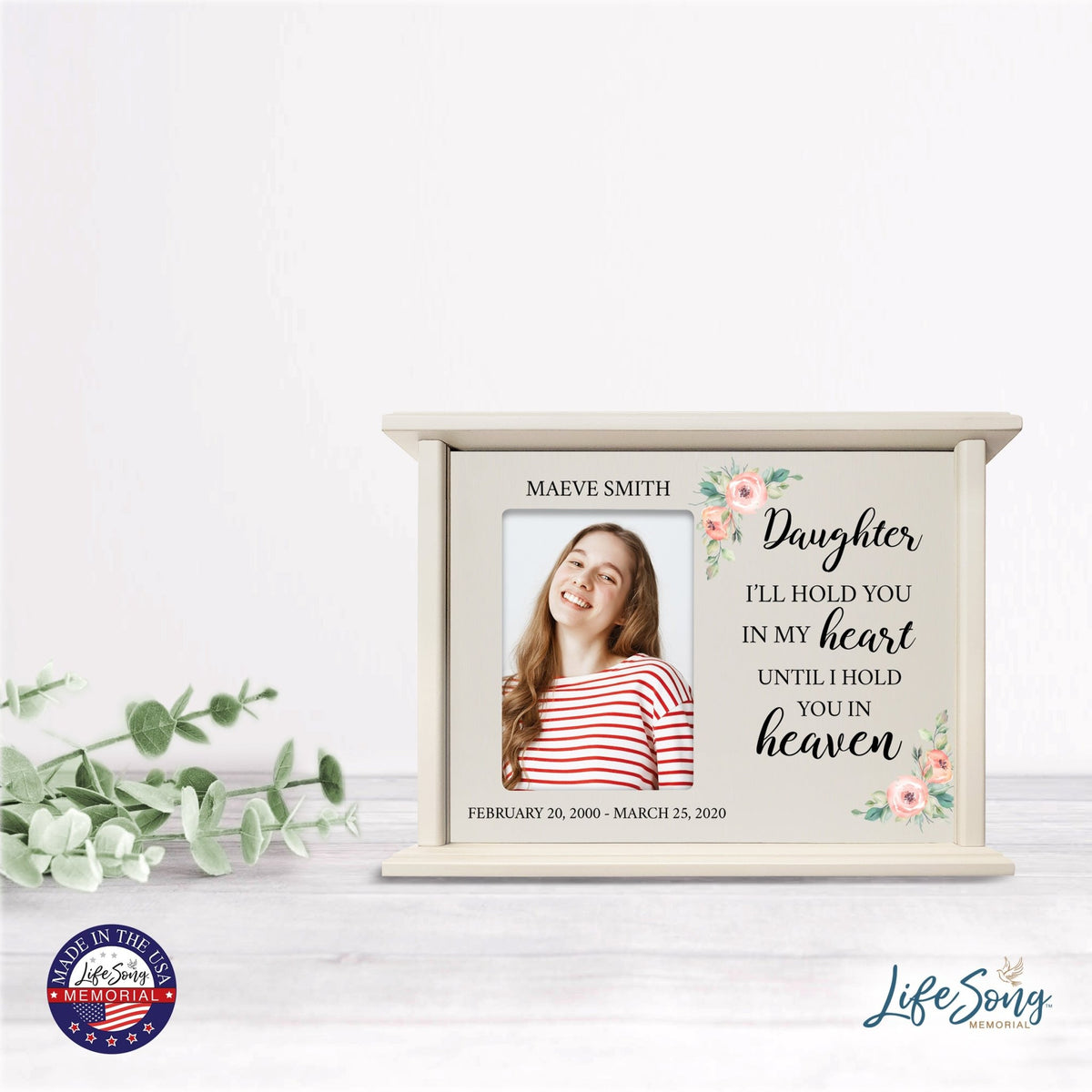 Photo Cremation Urn Box for Daughter