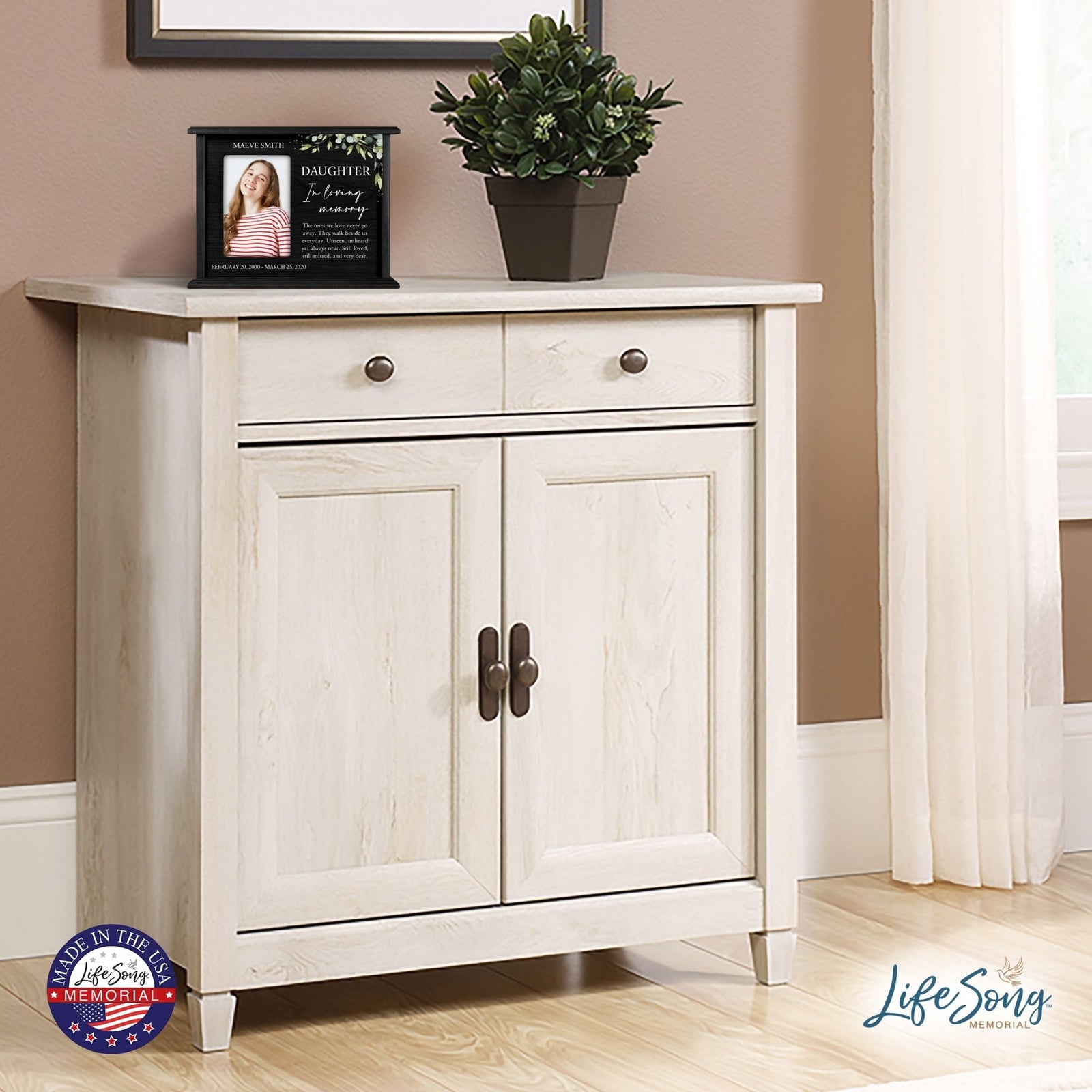 Personalized Wooden urns for human ashes