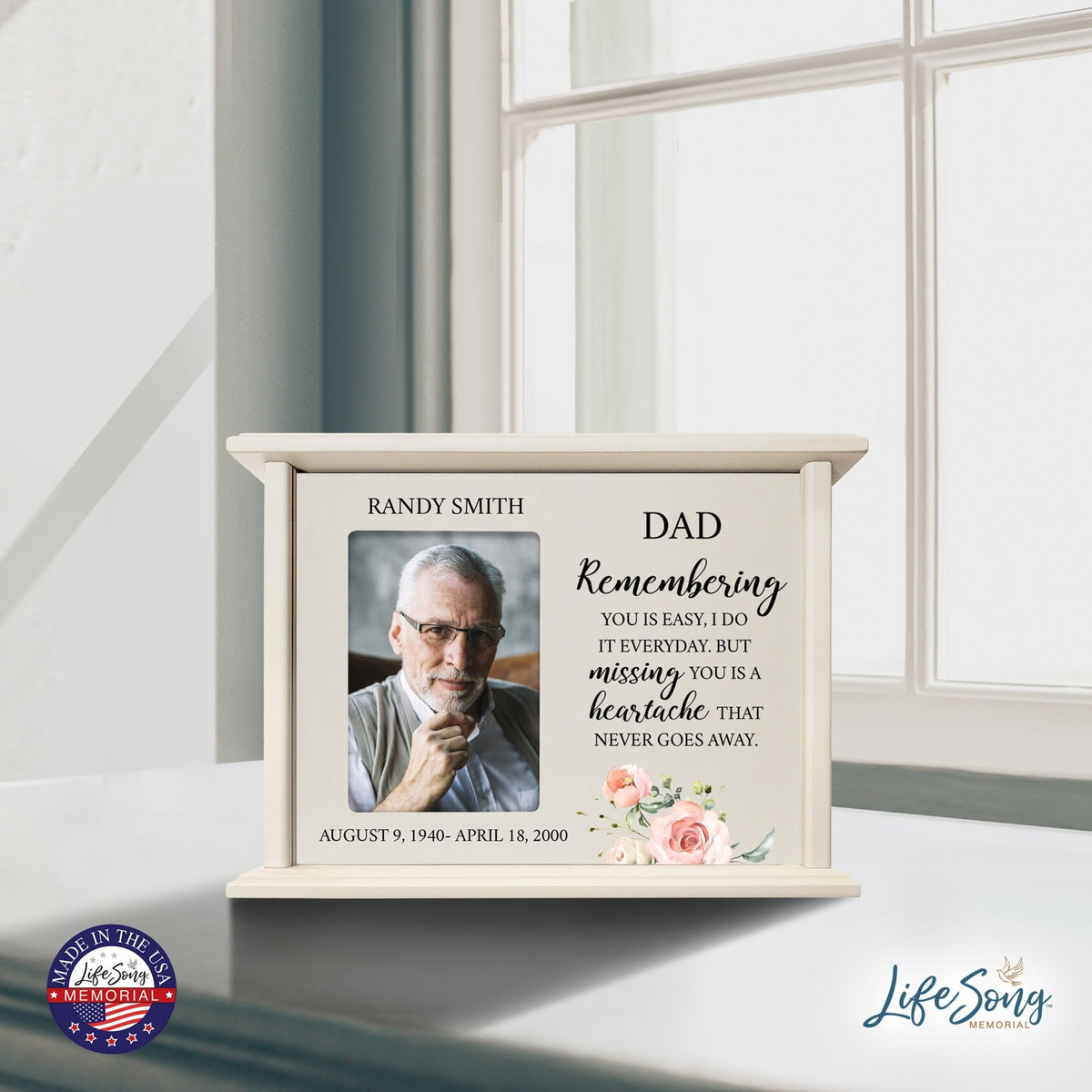Personalized Wooden urns for human ashes