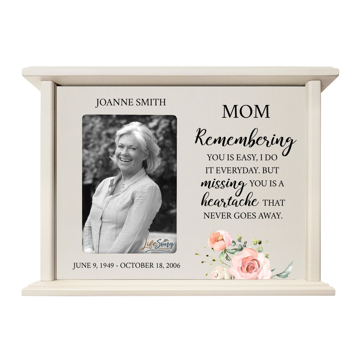 Unique cremation urn box for Mom