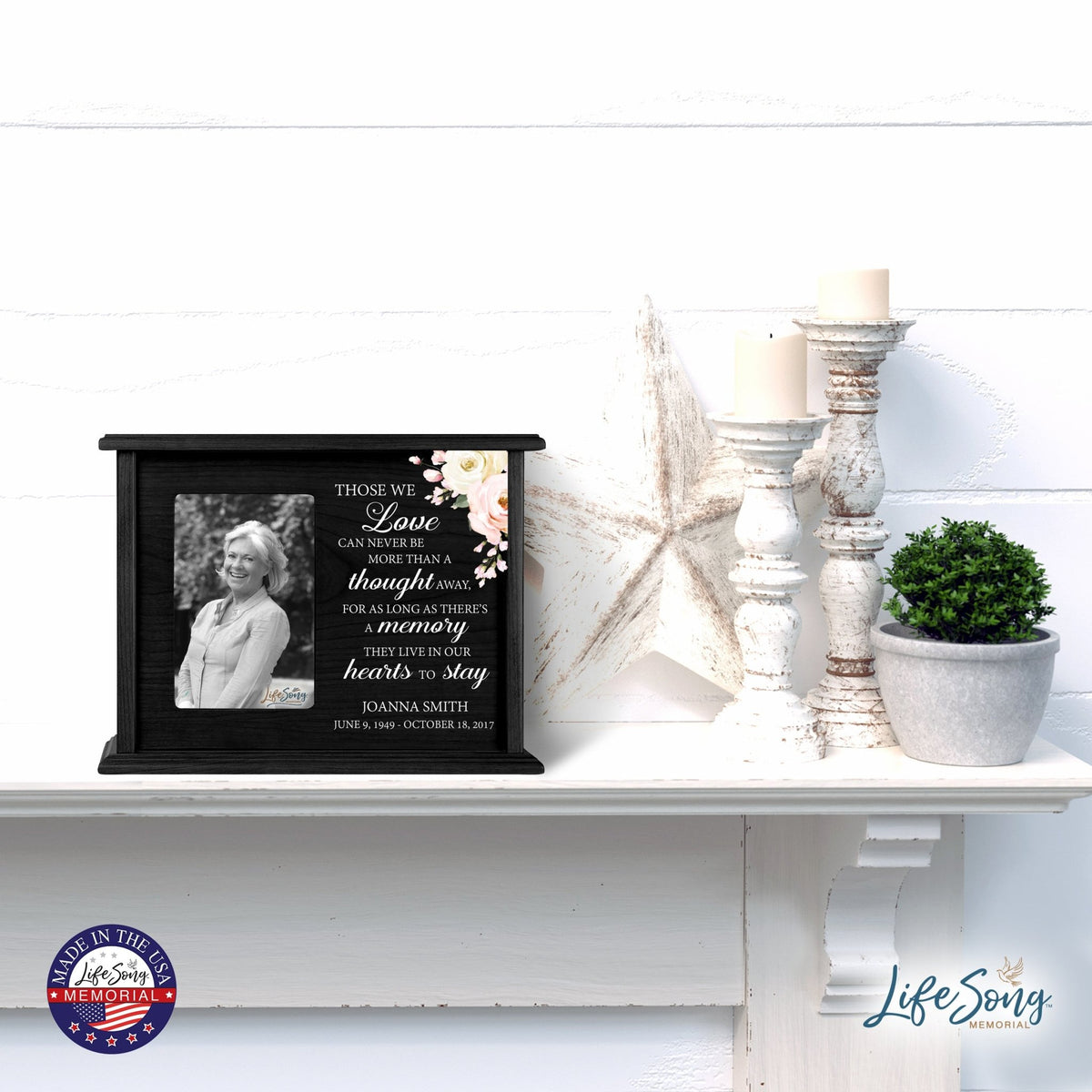 Personalized Wooden urns for human ashes