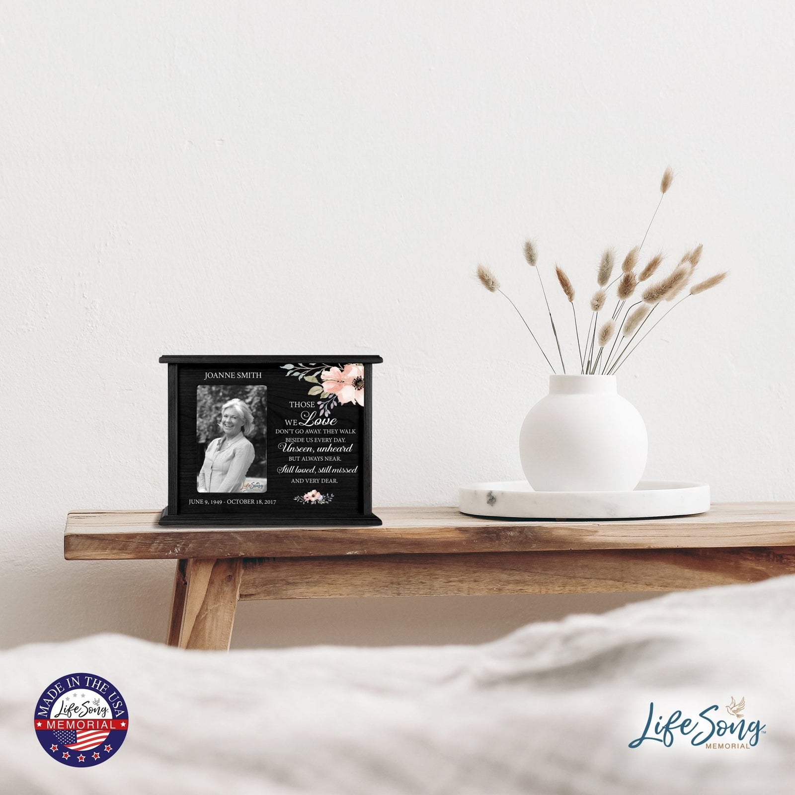 Engraved Funeral Cremation Urn for Human Ashes