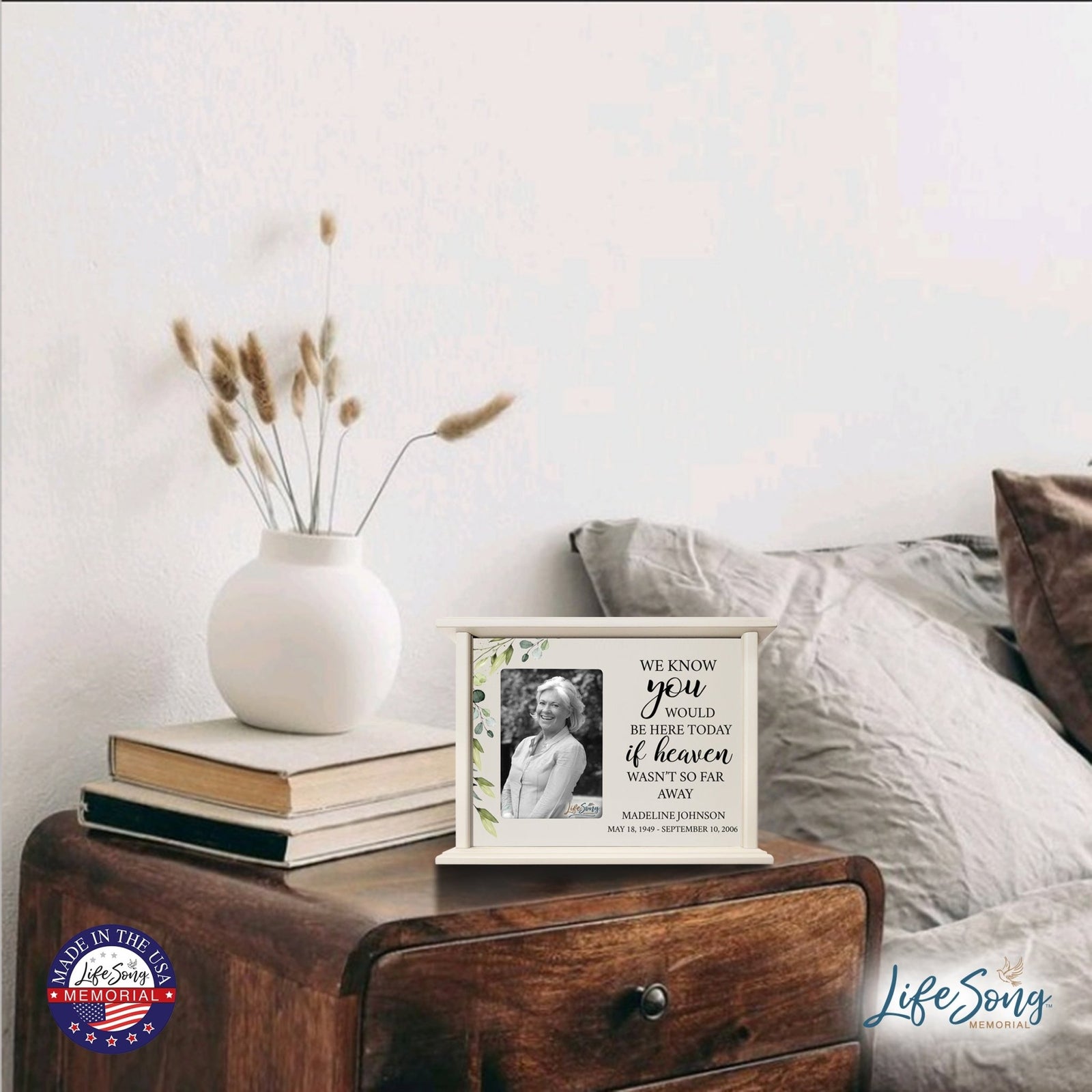 Engraved Funeral Cremation Urn for Human Ashes