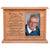 Personalized Memorial Cremation Wooden Urn Box with 4x6 Photo holds 200 cu in Broken Chain (Spanish) - LifeSong Milestones