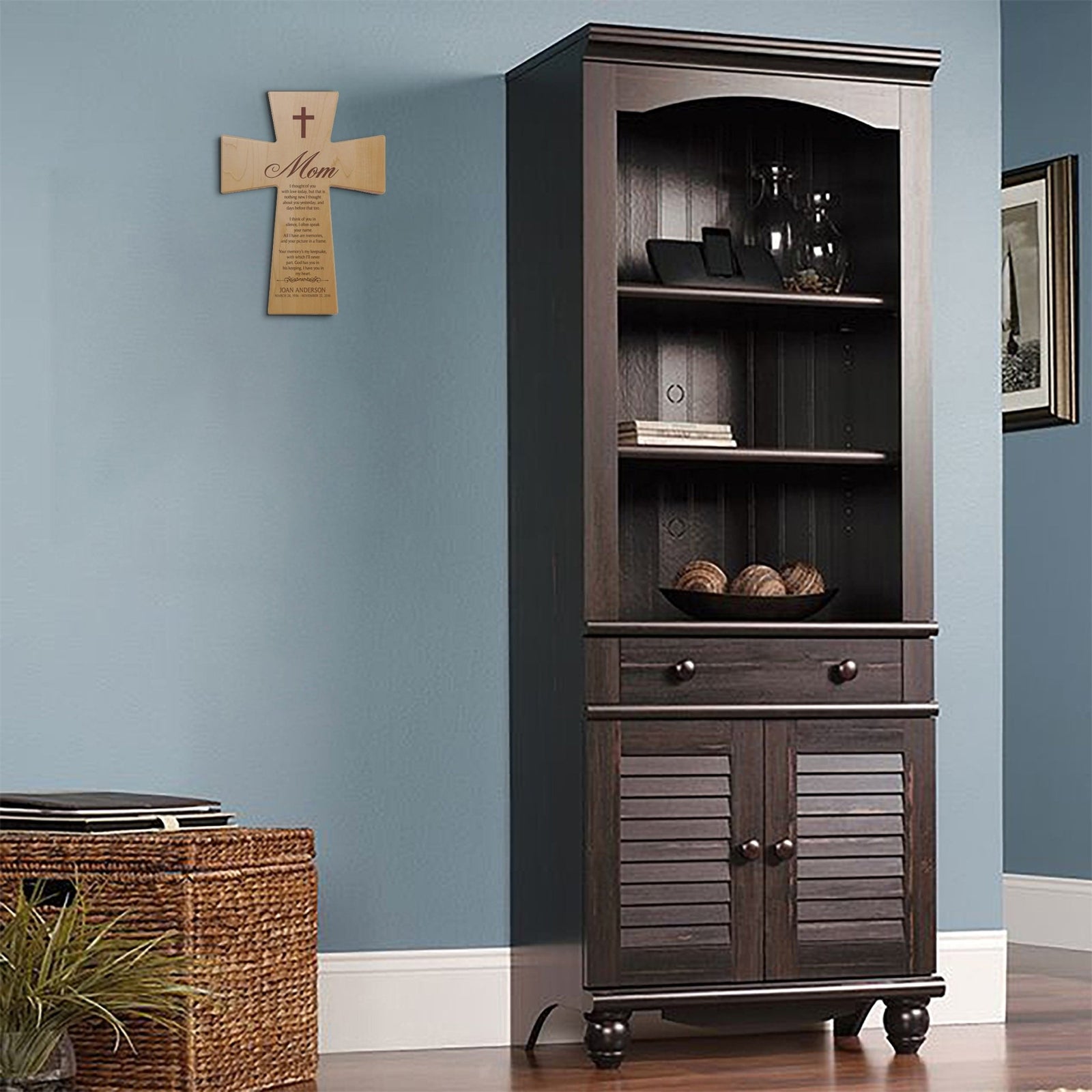 Personalized Memorial Engraved Wall Cross Sympathy Gifts - I Thought Of You - LifeSong Milestones