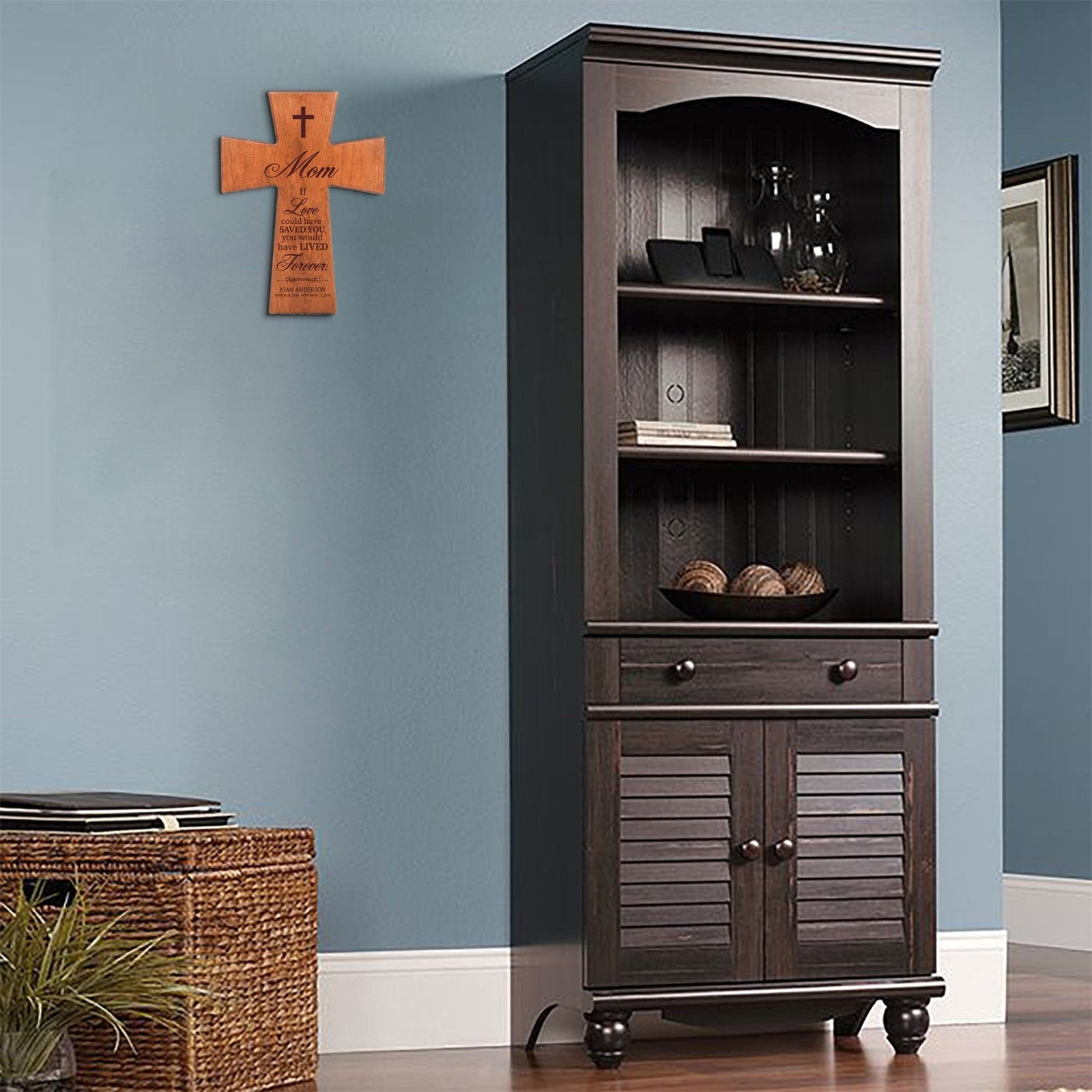 Personalized Memorial Engraved Wall Cross Sympathy Gifts - If Love Could Have Saved - LifeSong Milestones