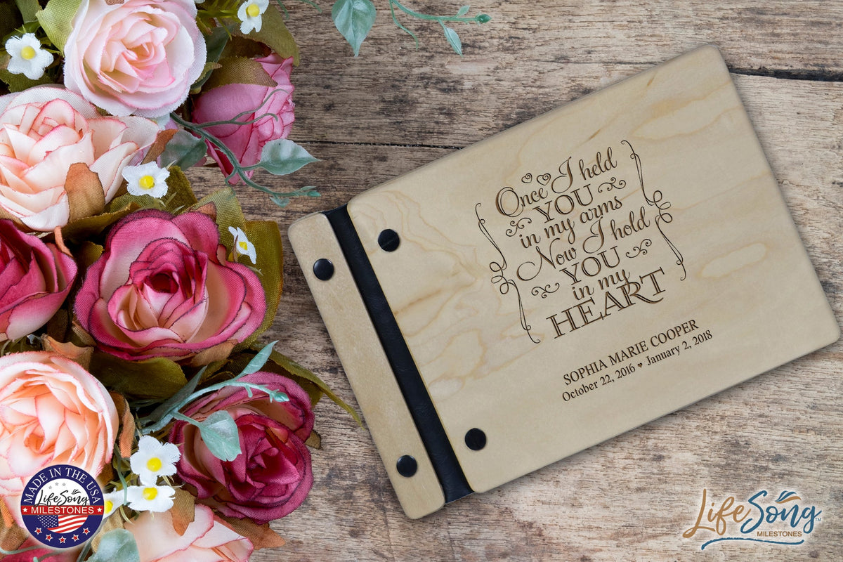 Personalized Memorial Guest Book - I Held You - LifeSong Milestones