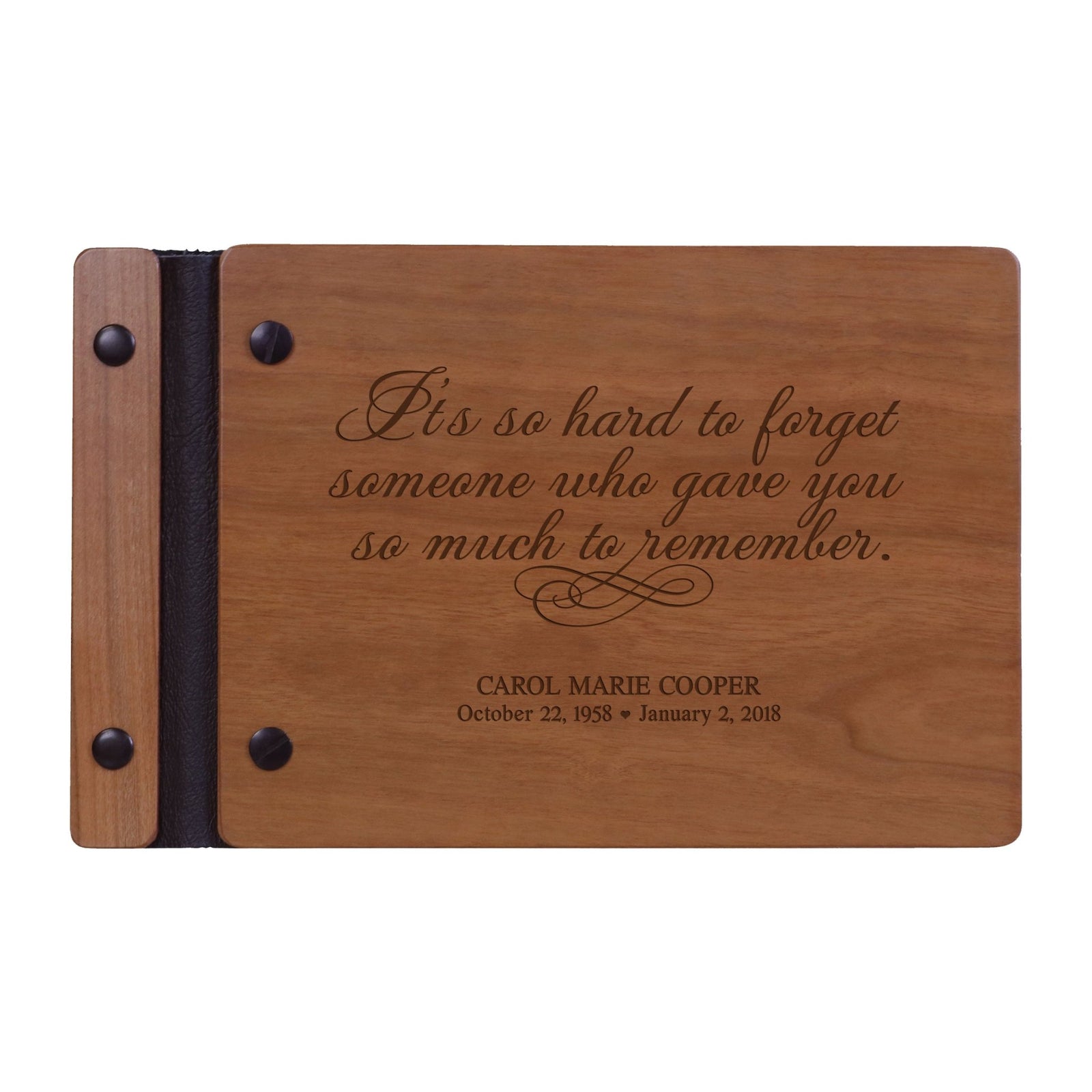Personalized Memorial Guest Book - Remember - LifeSong Milestones