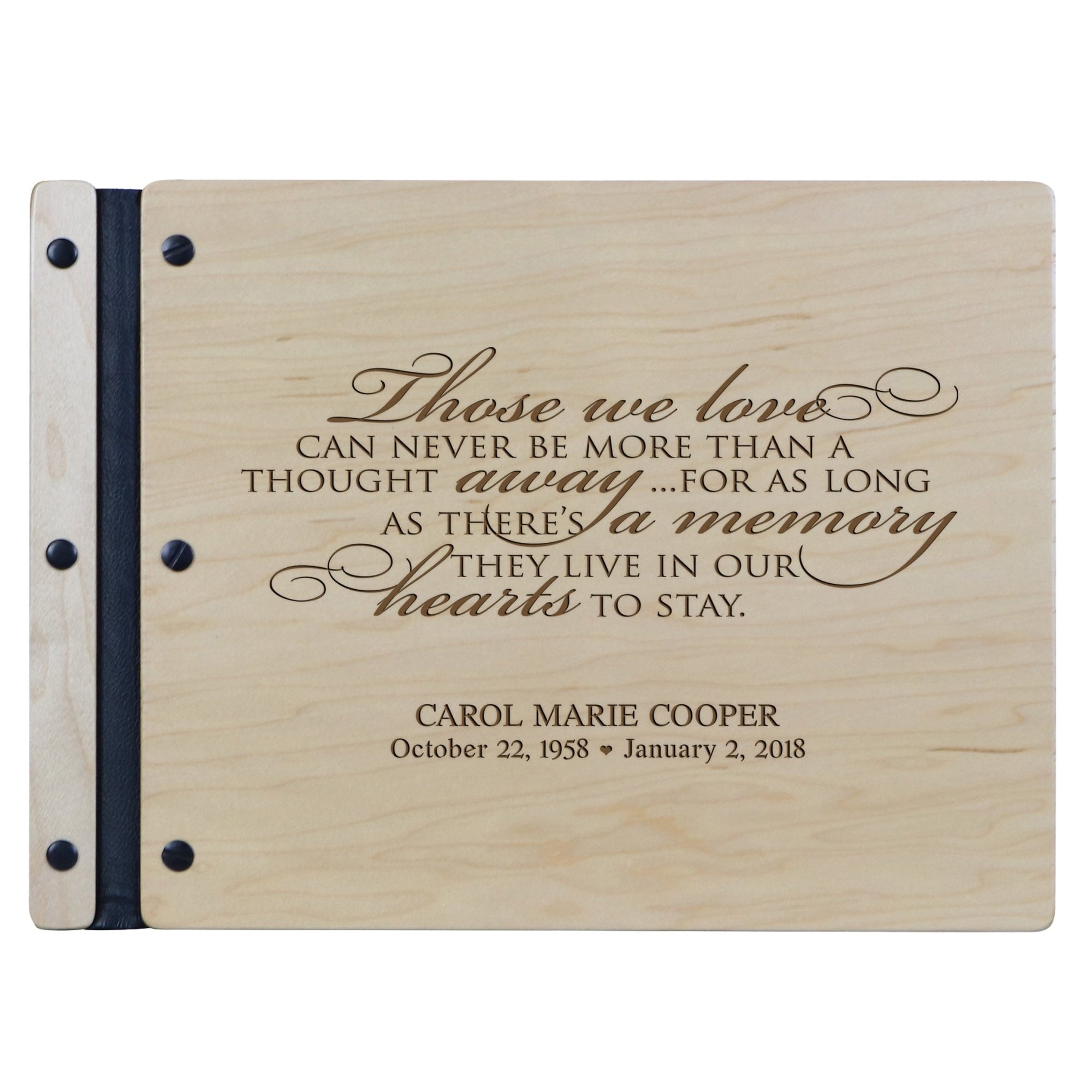 Personalized Memorial Guest Book - Those We Love - LifeSong Milestones