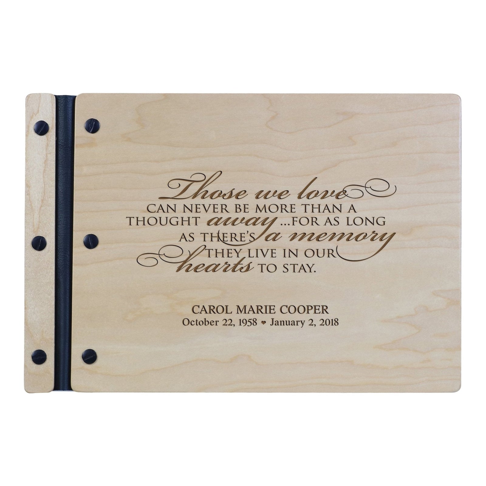 Personalized Memorial Guest Book - Those We Love - LifeSong Milestones