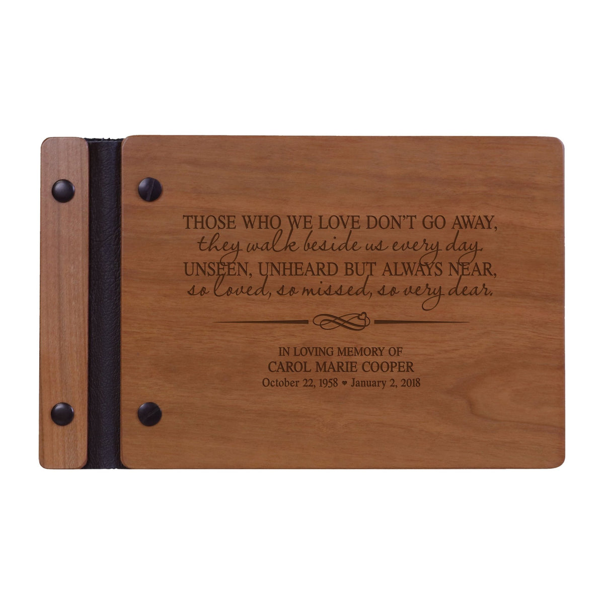Personalized Memorial Guest Book - Those We Love - LifeSong Milestones