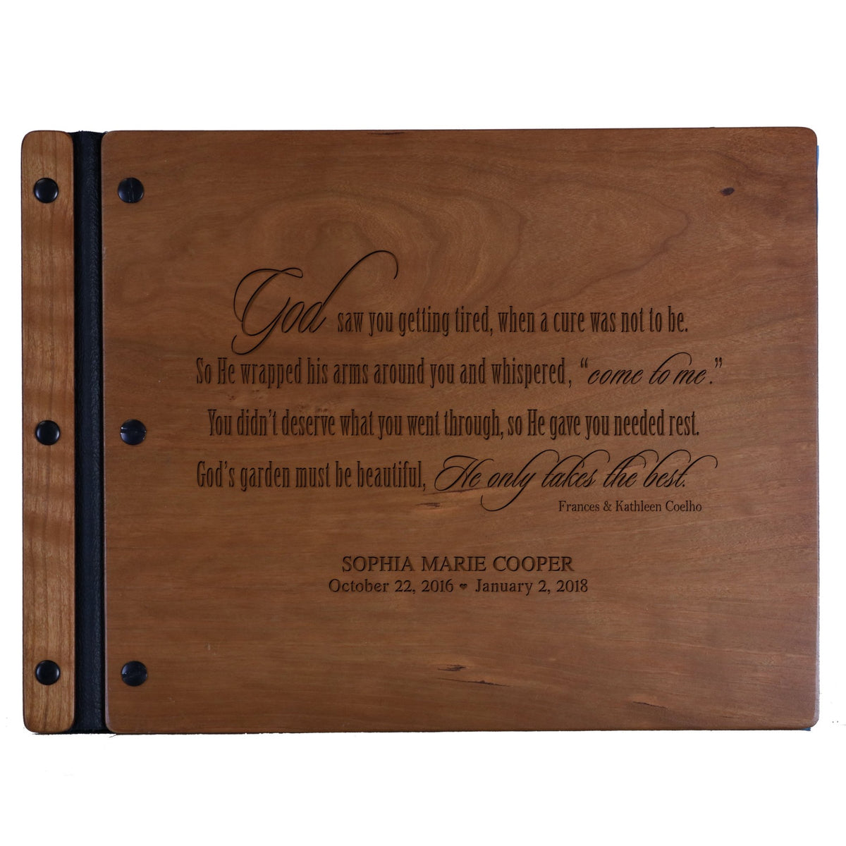 Personalized Memorial Guest Book - Those We Love - LifeSong Milestones
