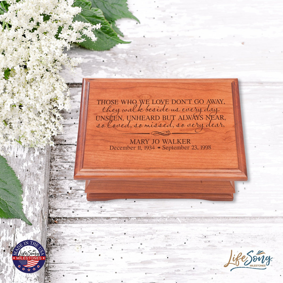 Personalized Memorial Jewelry Box – Those Who We Love - LifeSong Milestones