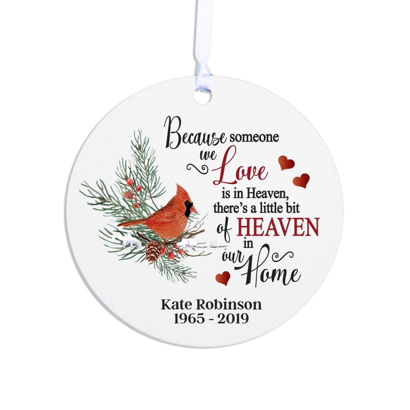 Personalized Memorial Ornament for Loss of Loved One-Someone We Love - LifeSong Milestones