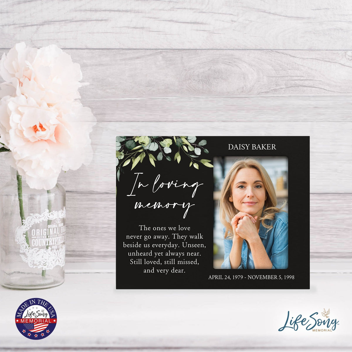 Personalized Memorial Photo Frame - In Loving Memory - LifeSong Milestones