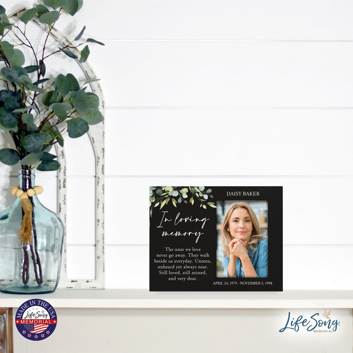 Personalized Memorial Photo Frame - In Loving Memory - LifeSong Milestones