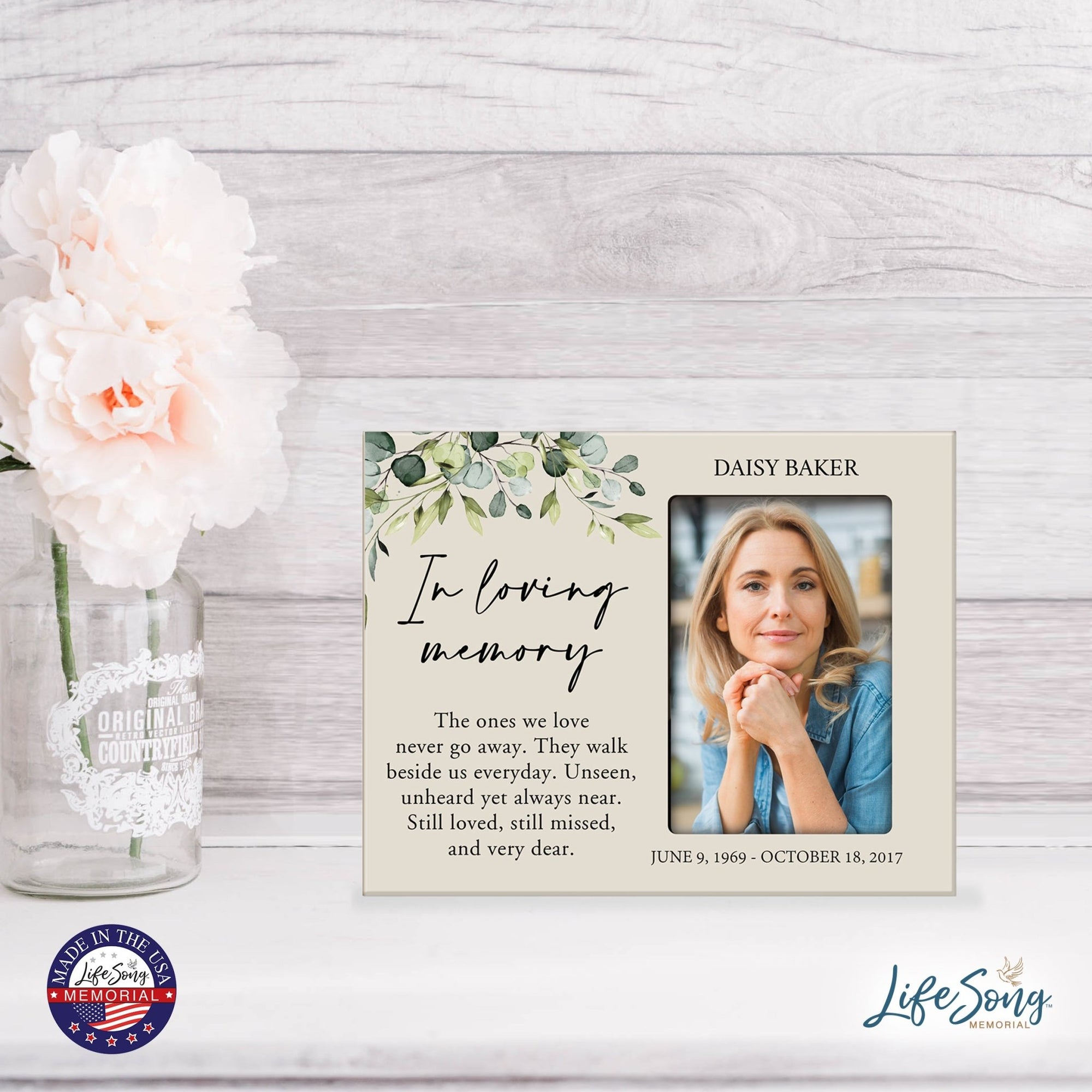 Personalized Memorial Photo Frame - In Loving Memory - LifeSong Milestones