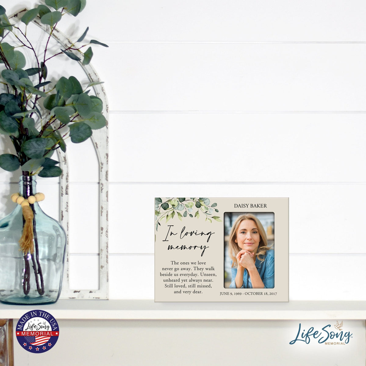 Personalized Memorial Photo Frame - In Loving Memory - LifeSong Milestones