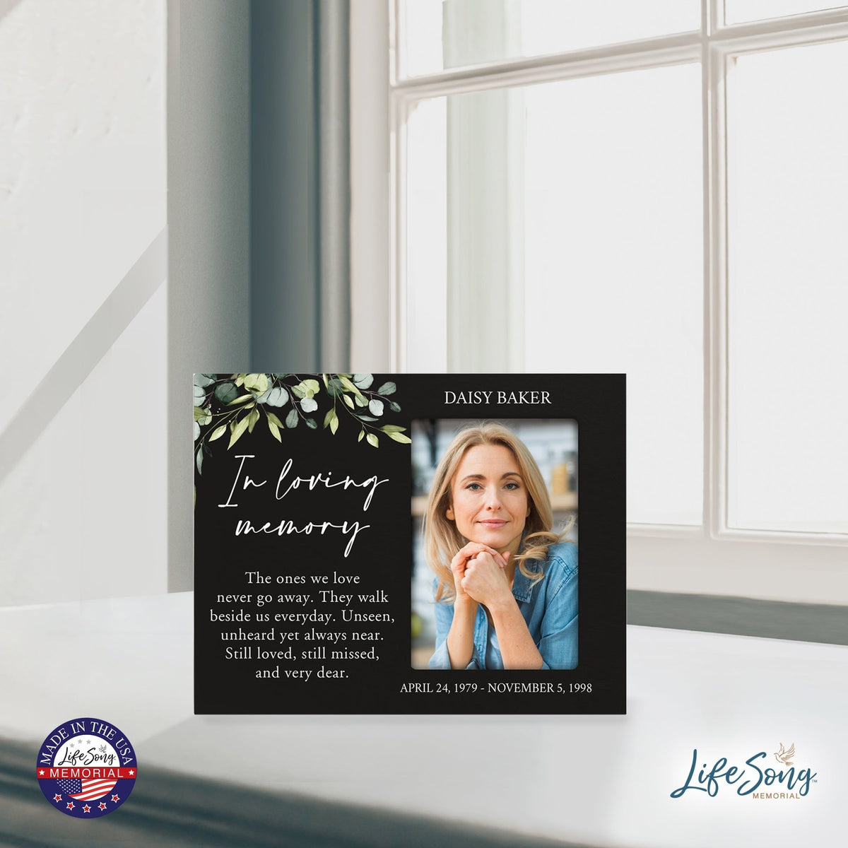 Personalized Memorial Photo Frame - In Loving Memory - LifeSong Milestones