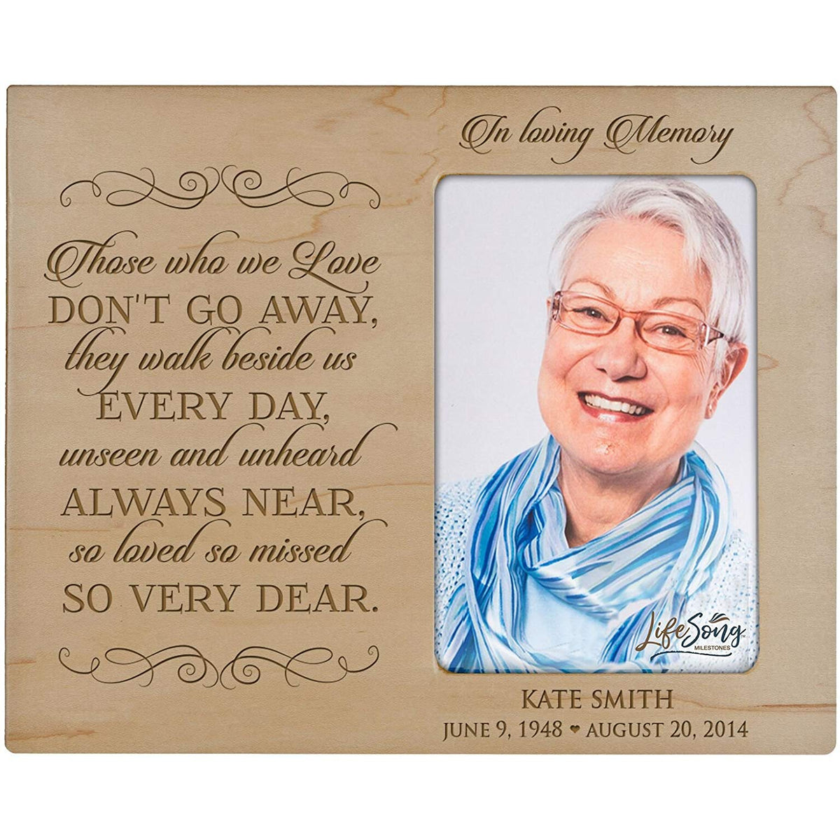 Personalized Memorial Photo Frame - Those Who We Love - LifeSong Milestones