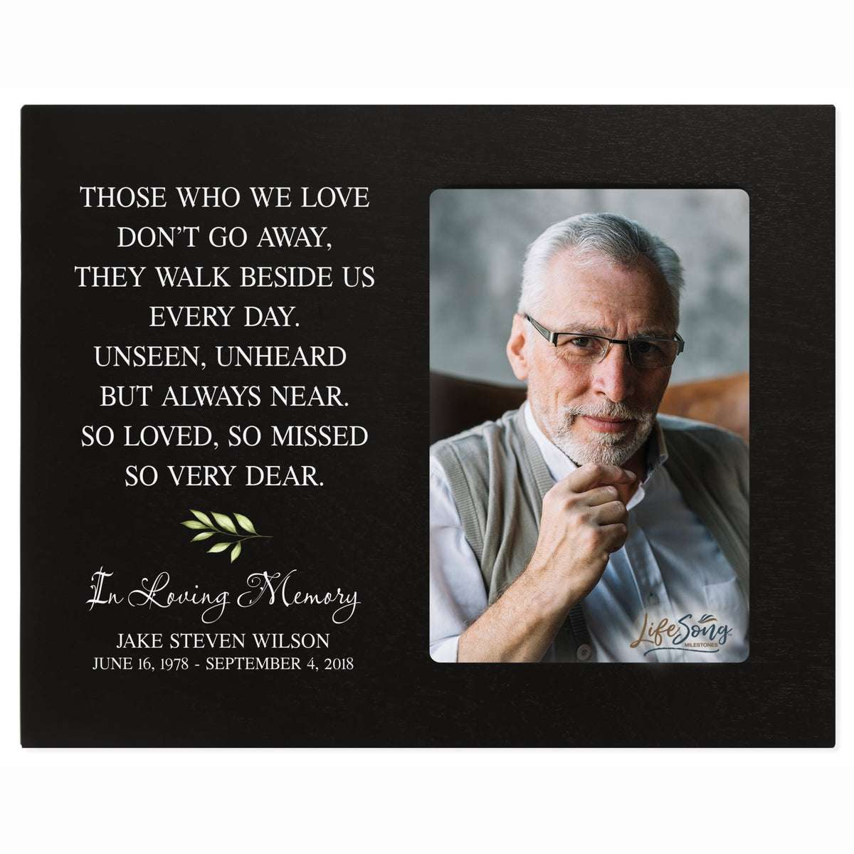 Personalized Memorial Photo Frame - Those Who We Love - LifeSong Milestones