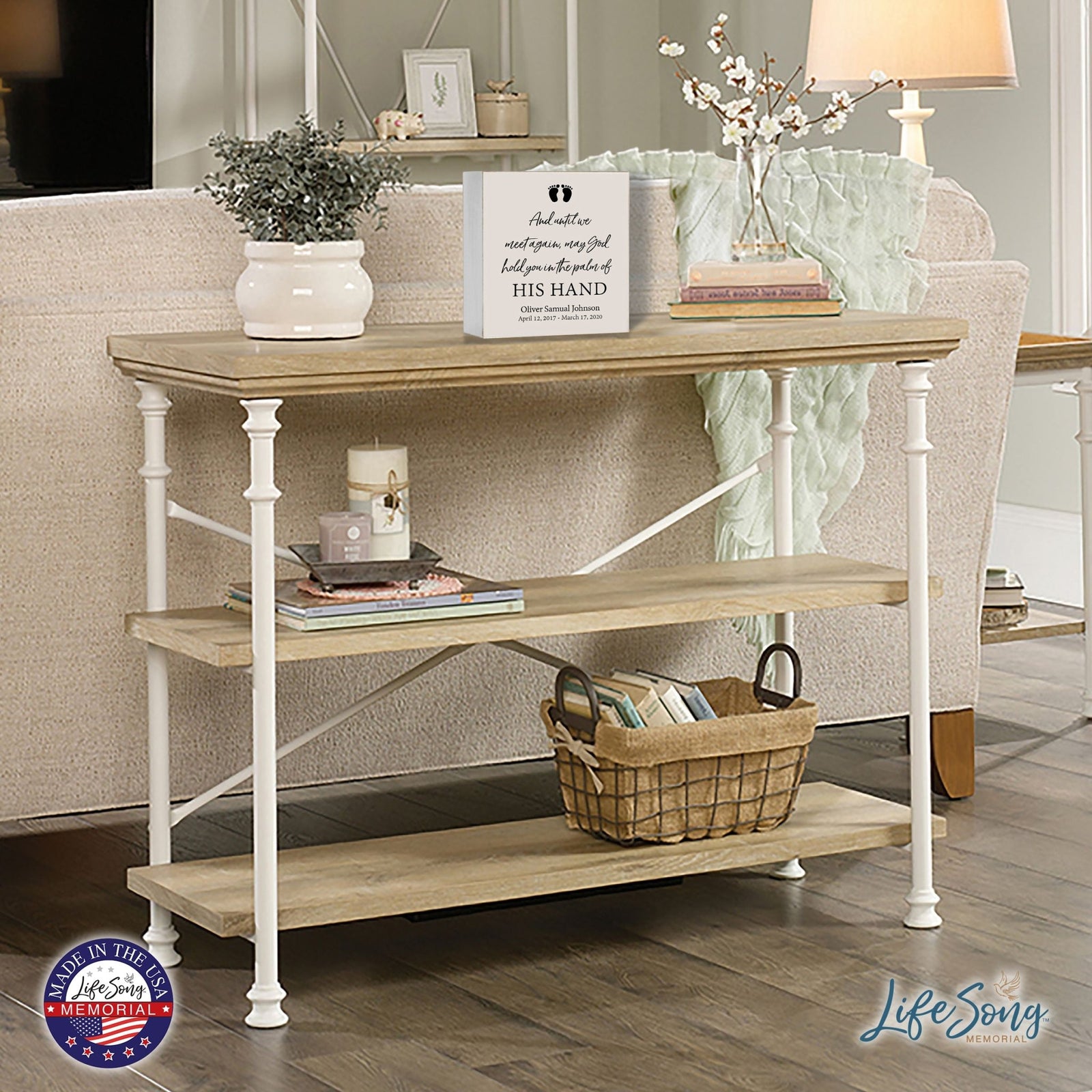 Personalized Memorial Shadow Box 6x6 - Until We Meet Again (Baby) - LifeSong Milestones