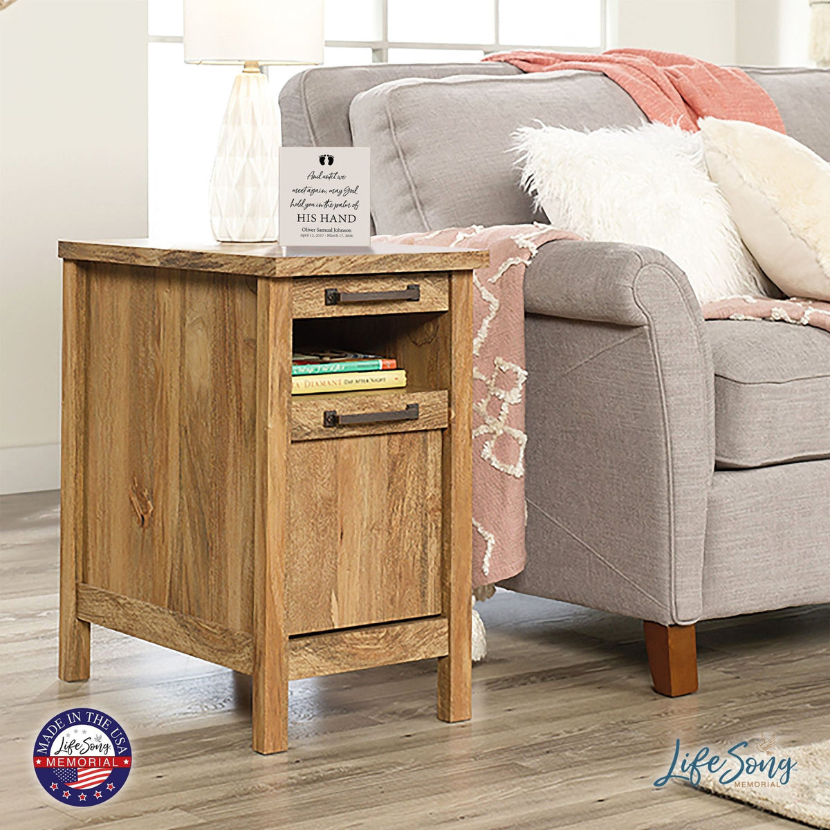 Personalized Memorial Shadow Box 6x6 - Until We Meet Again (Baby) - LifeSong Milestones