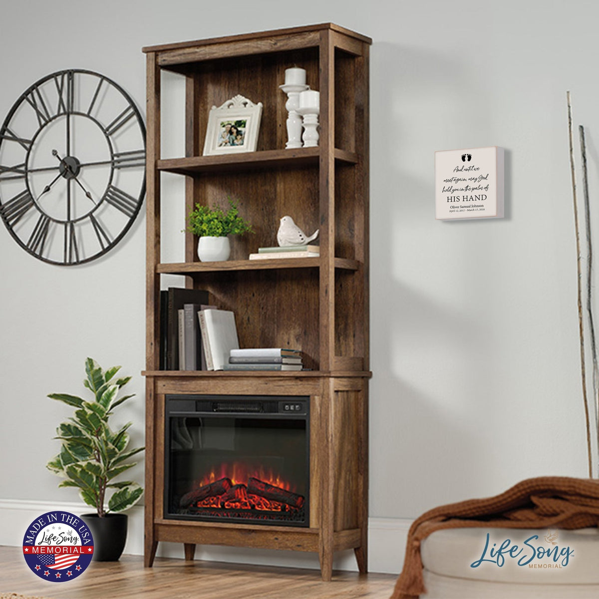 Personalized Memorial Shadow Box 6x6 - Until We Meet Again (Baby) - LifeSong Milestones