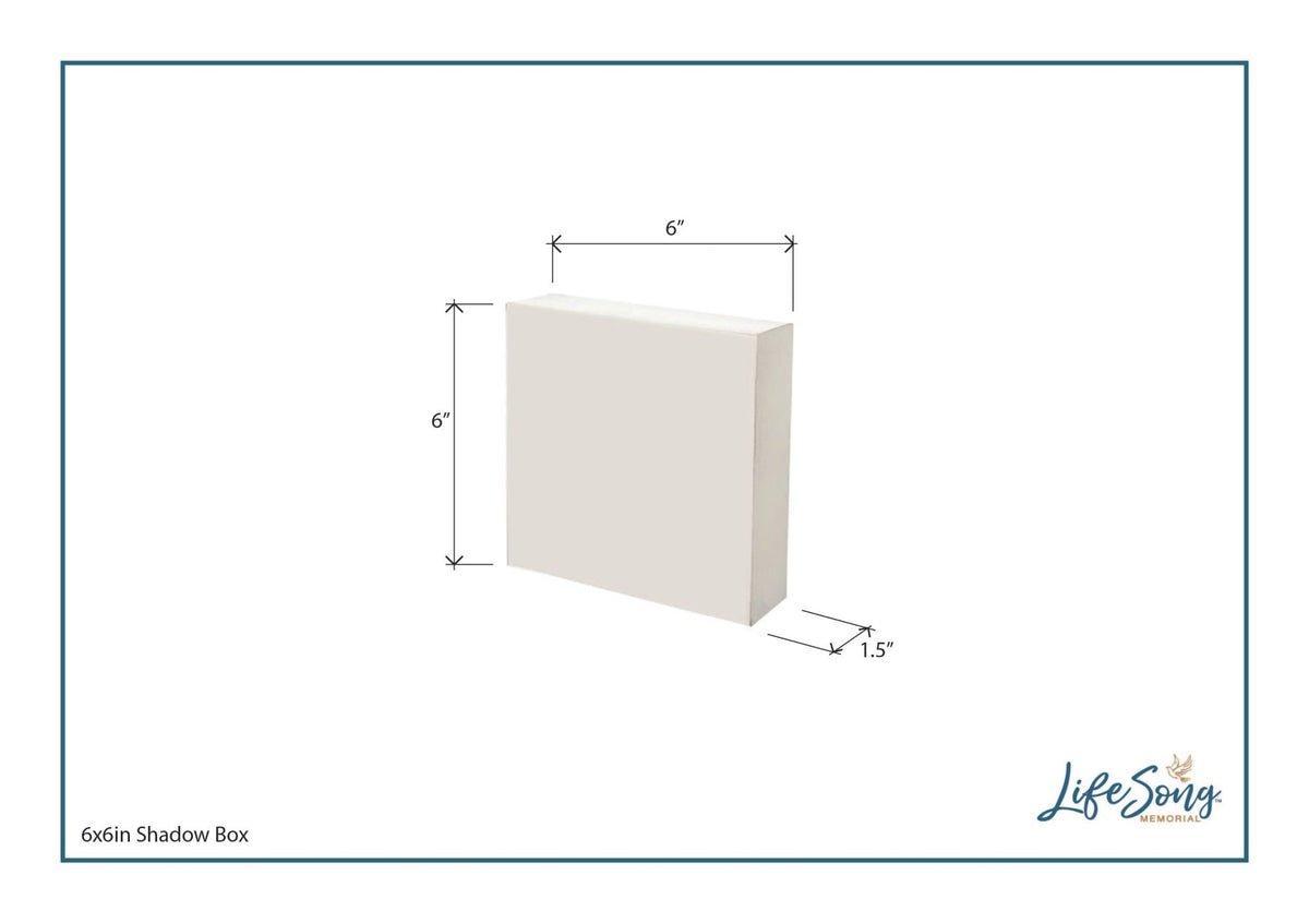 Personalized Memorial Shadow Box 6x6 - Until We Meet Again (Baby) - LifeSong Milestones