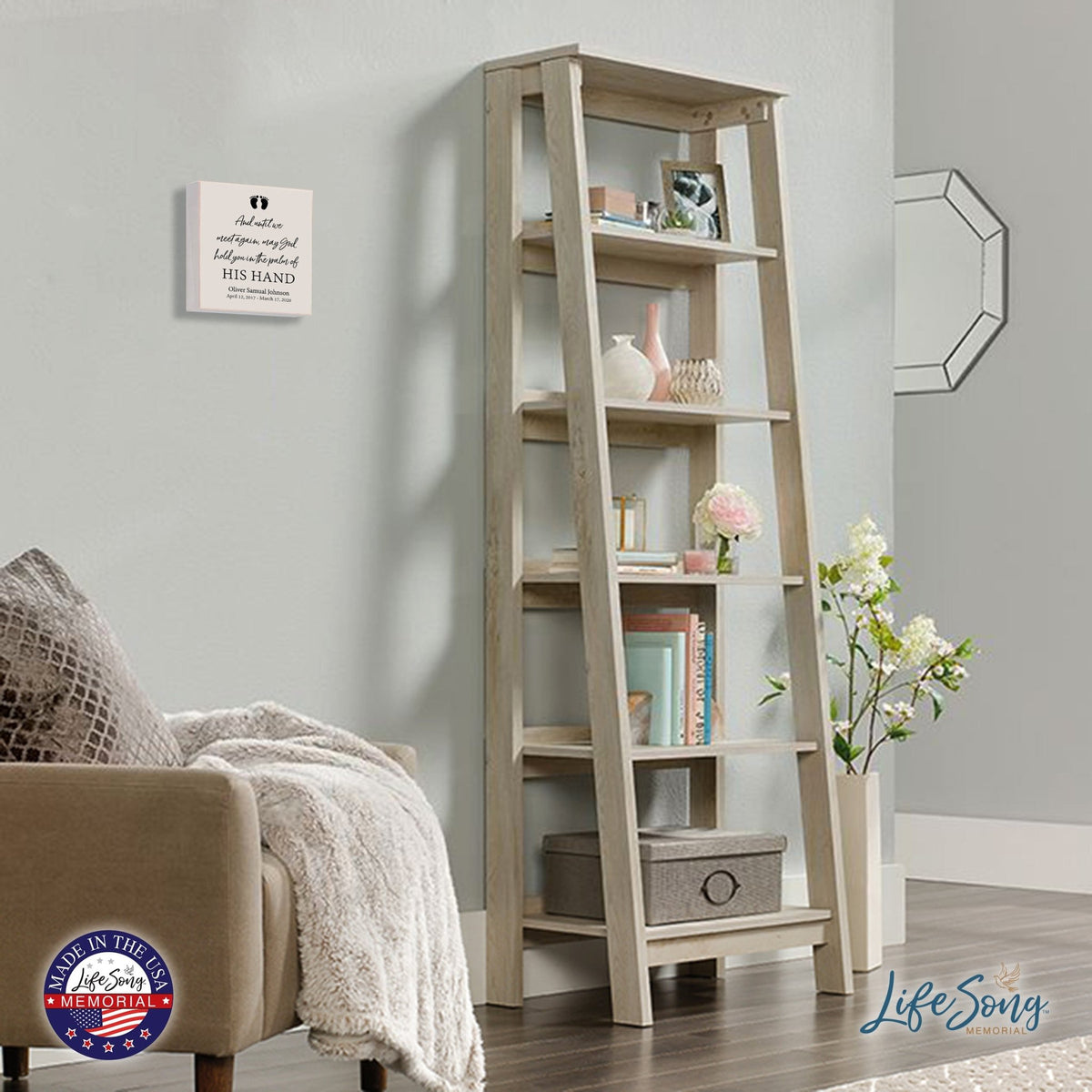 Personalized Memorial Shadow Box 6x6 - Until We Meet Again (Baby) - LifeSong Milestones