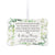 Personalized Memorial White Scalloped Memorial Ornament For The Loss Of Loved One 4x2.5 - Floral - LifeSong Milestones