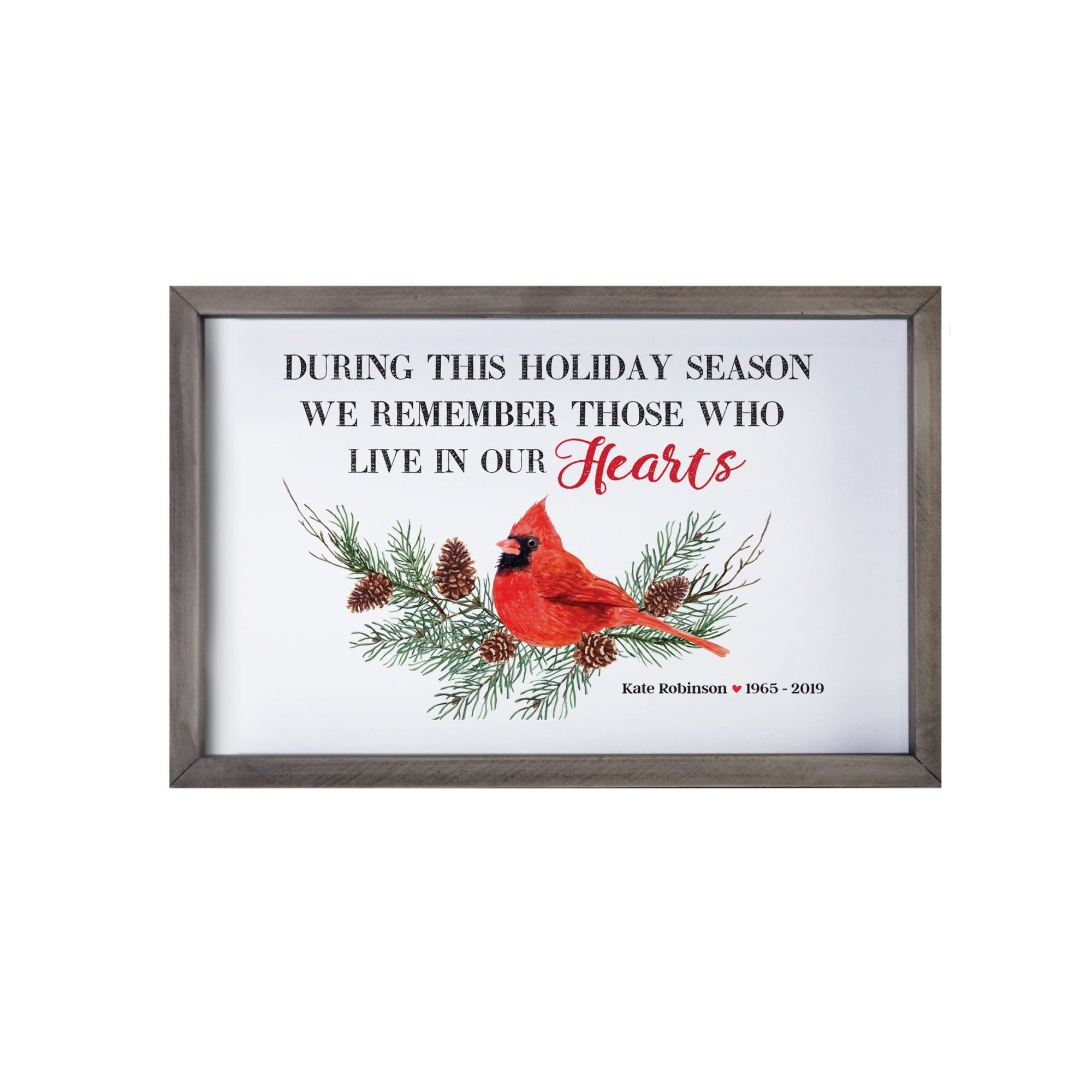 Personalized Merry Christmas Framed Shadow Box - During This Holiday - LifeSong Milestones