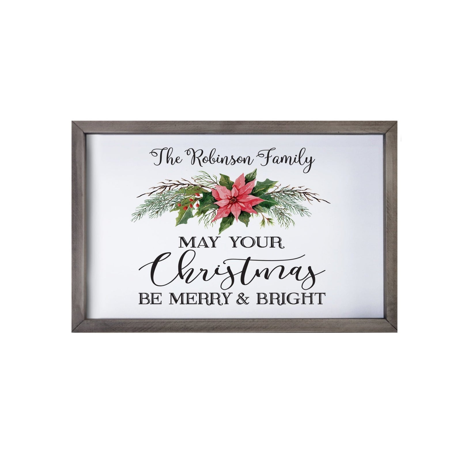 Personalized Merry Christmas Framed Shadow Box - May Your Christmas - LifeSong Milestones