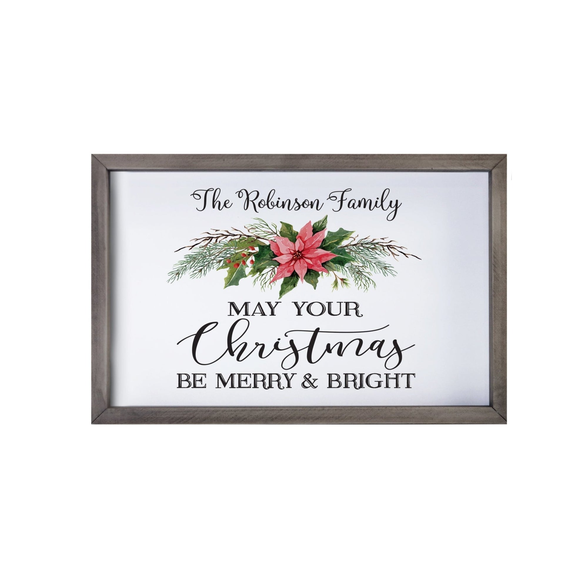 Personalized Merry Christmas Framed Shadow Box - May Your Christmas - LifeSong Milestones