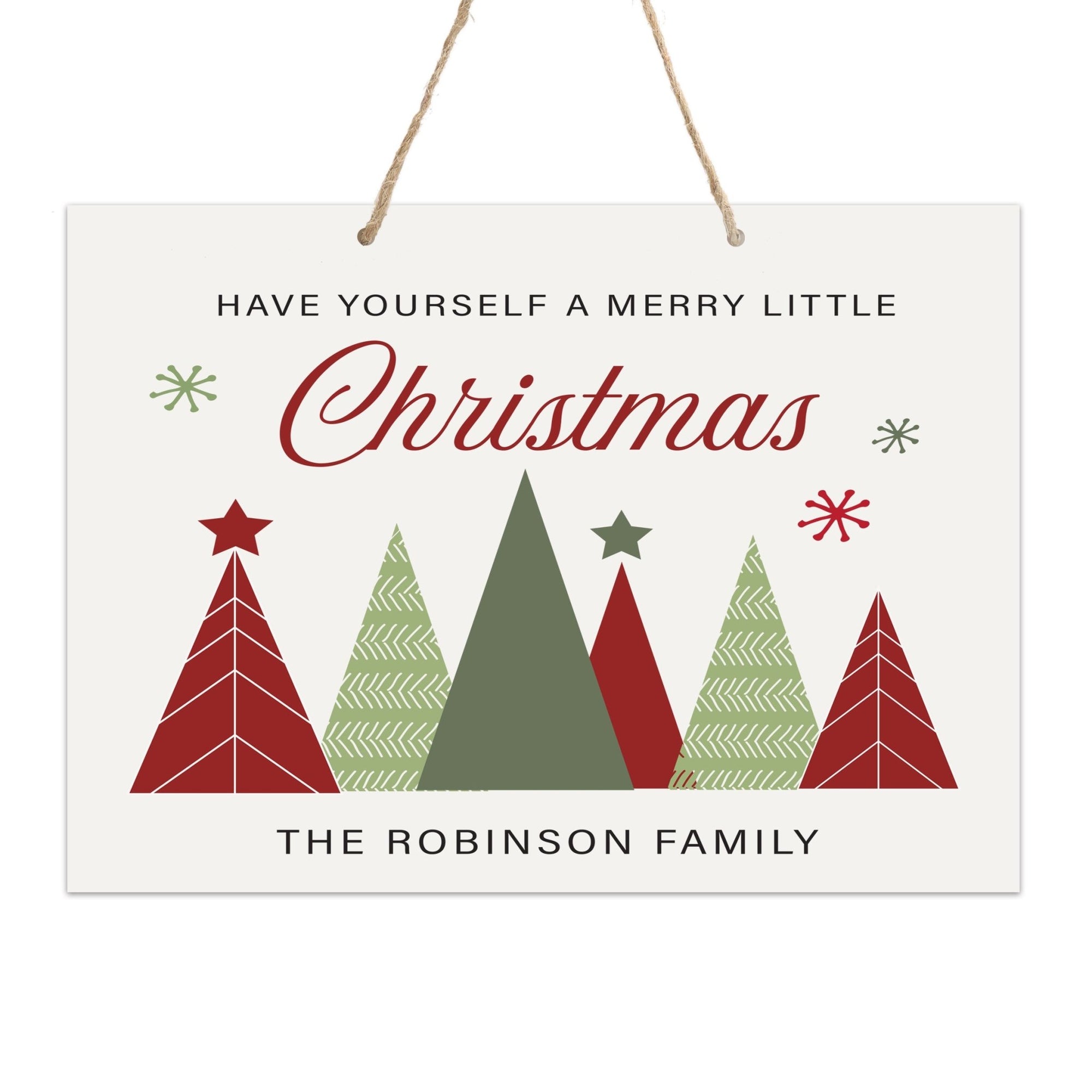 Personalized Merry Christmas Hanging Sign - Have Yourself - LifeSong Milestones