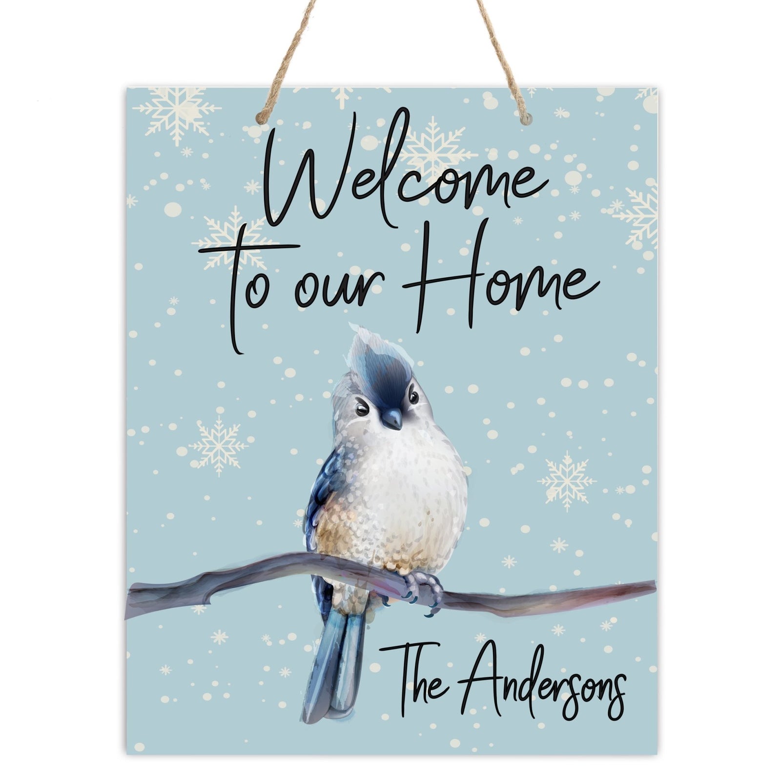 Personalized Merry Christmas Hanging Sign - Welcome To Our Home - LifeSong Milestones