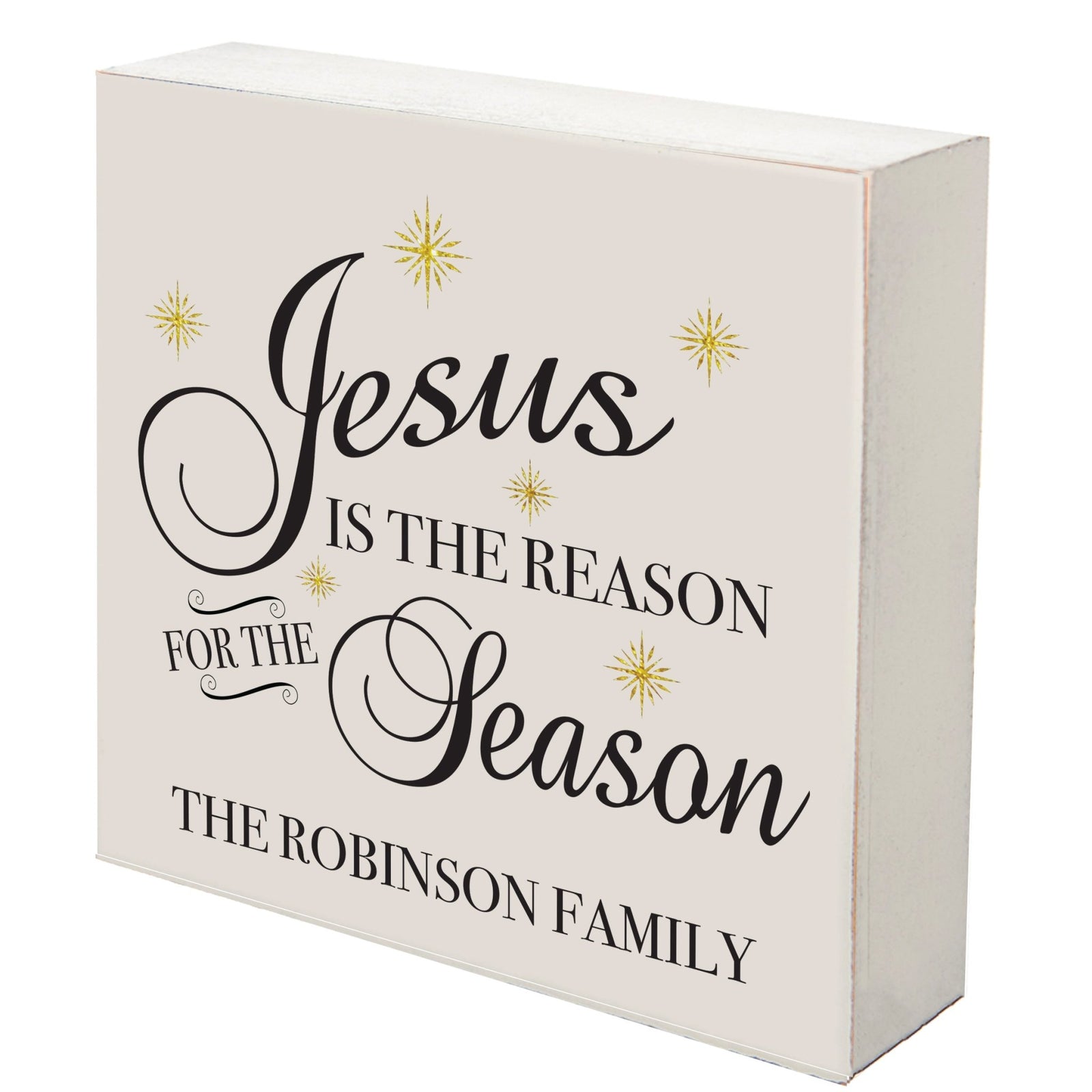 Personalized Merry Christmas Shadow Box - Jesus Is - LifeSong Milestones
