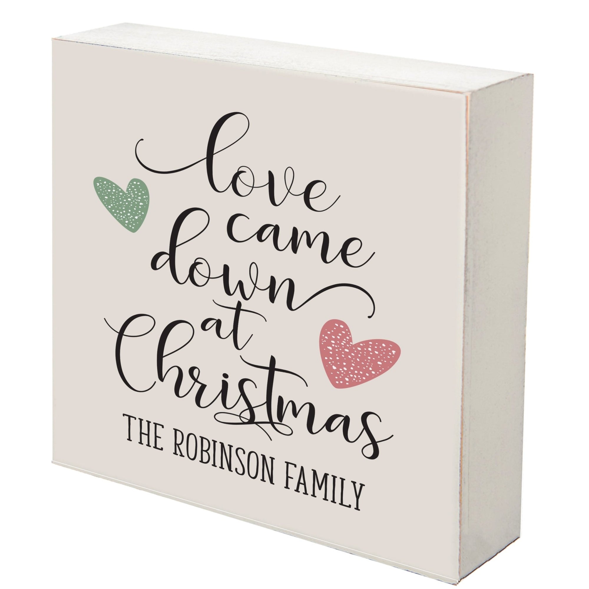 Personalized Merry Christmas Shadow Box - Love Came Down - LifeSong Milestones