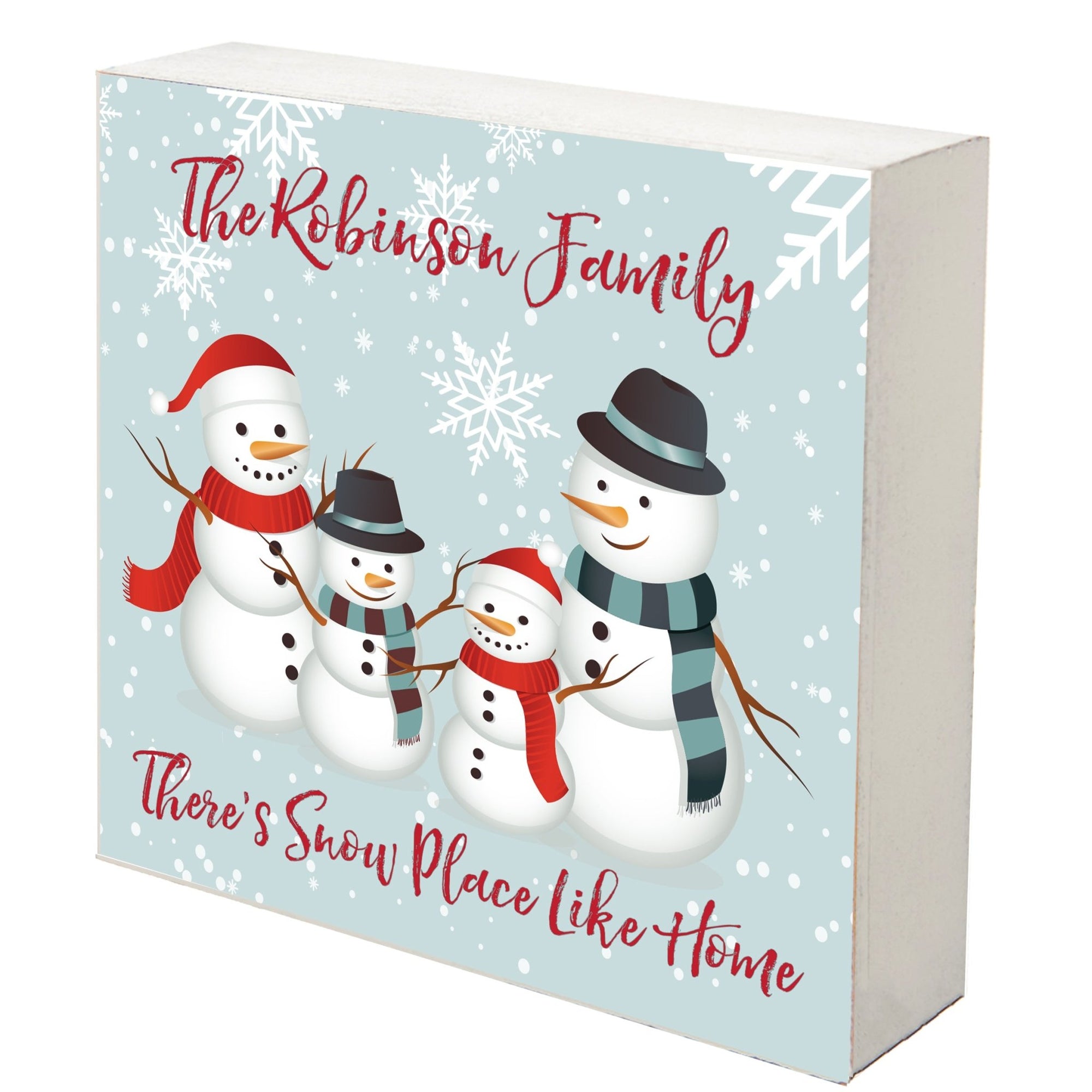 Personalized Merry Christmas Shadow Box - There’s Snow - LifeSong Milestones