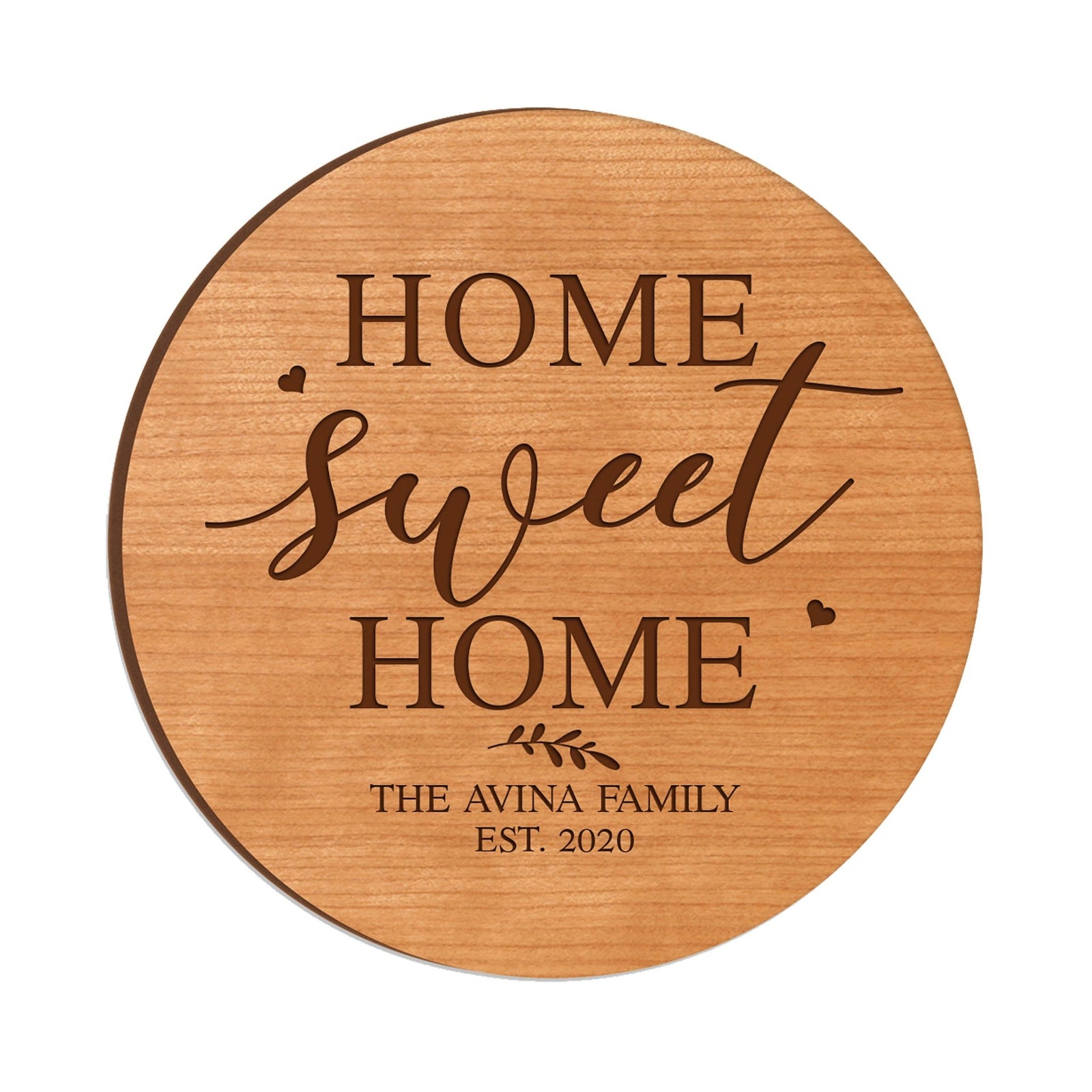 Personalized Modern Inspirational Family and Home Lazy Susan Turntable 12x12 - LifeSong Milestones