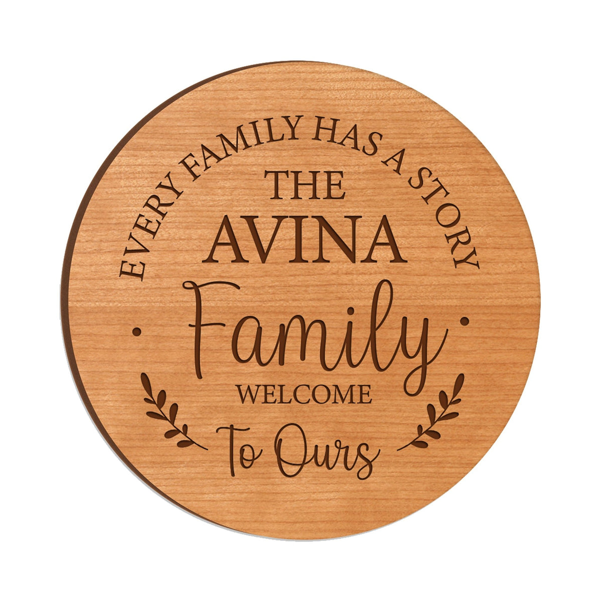 Personalized Modern Inspirational Family and Home Lazy Susan Turntable 12x12 - LifeSong Milestones