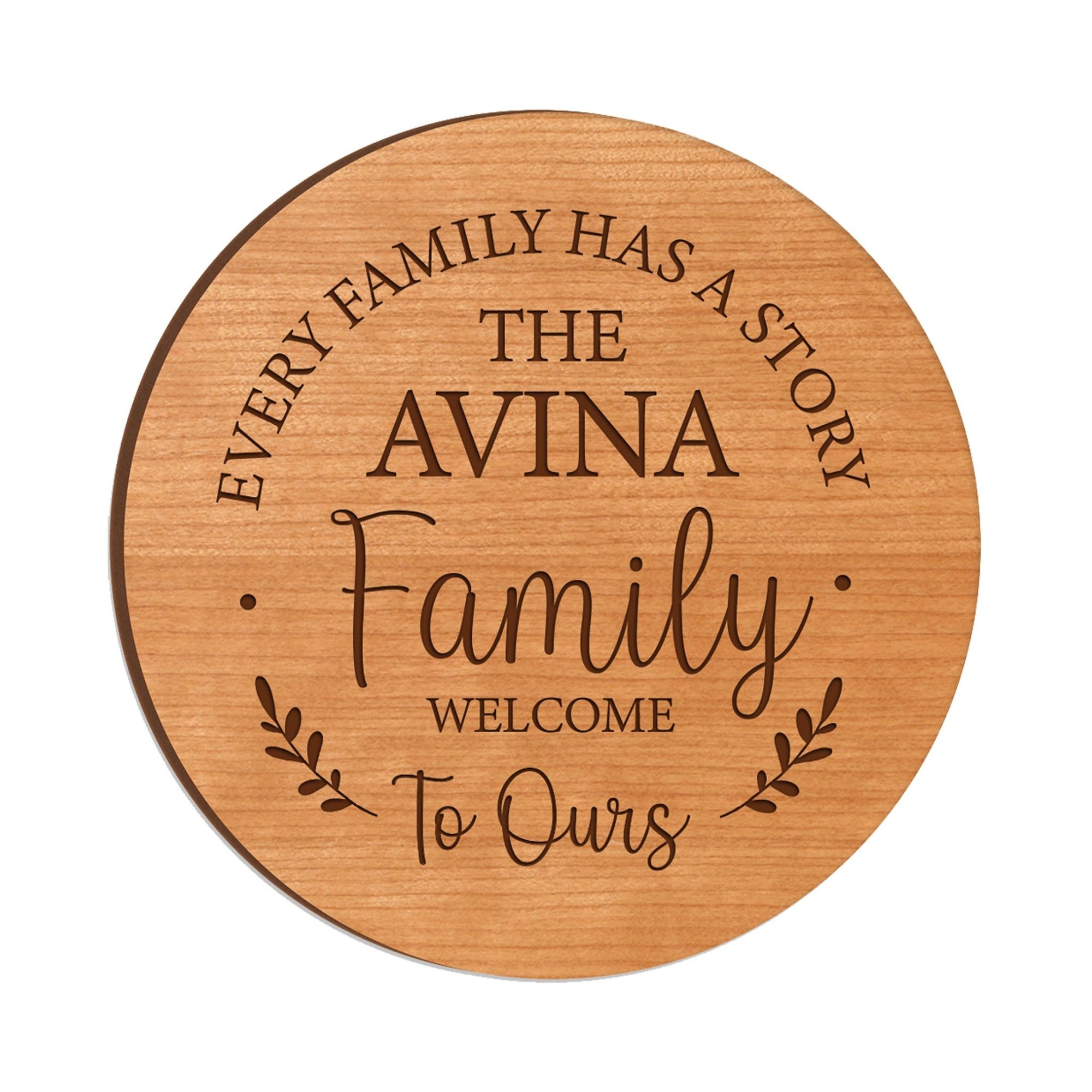 Personalized Modern Inspirational Family and Home Lazy Susan Turntable 12x12 - LifeSong Milestones