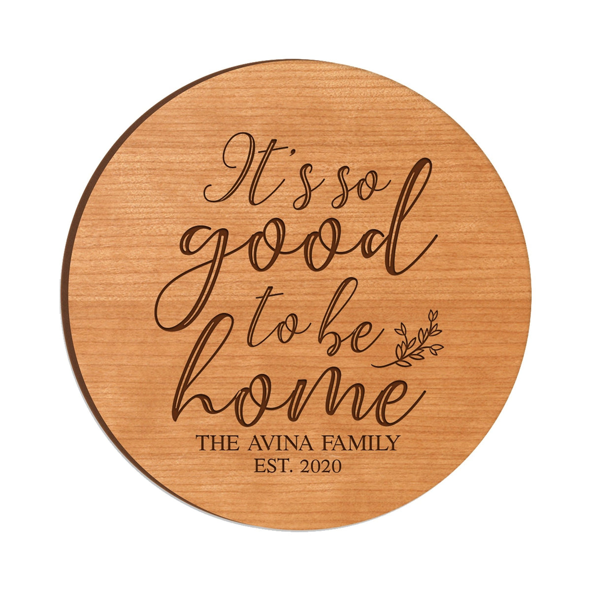 Personalized Modern Inspirational Family and Home Lazy Susan Turntable 12x12 - Family - LifeSong Milestones