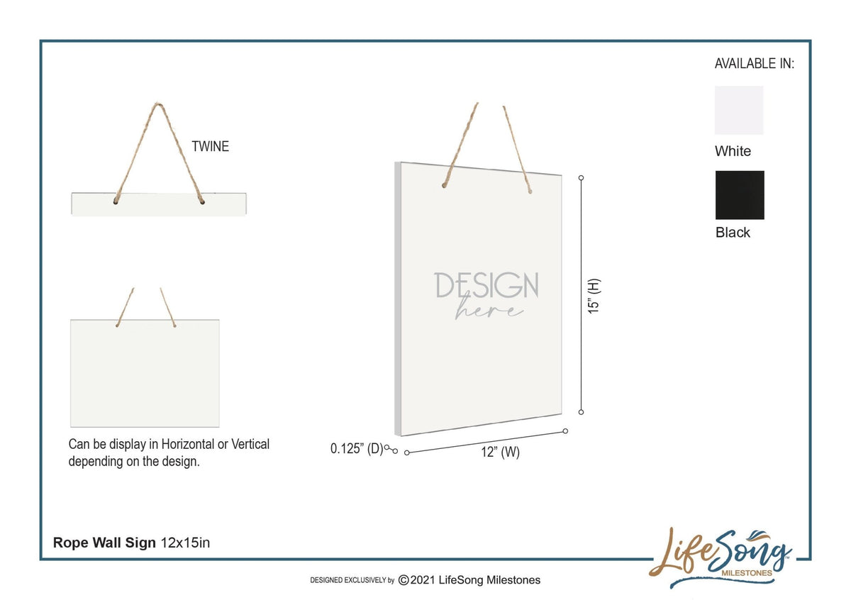 Personalized Modern Inspirational Wooden Wall Art Hanging Sign 12x15in - Davis (EST) - For Family And Home Decorations - LifeSong Milestones