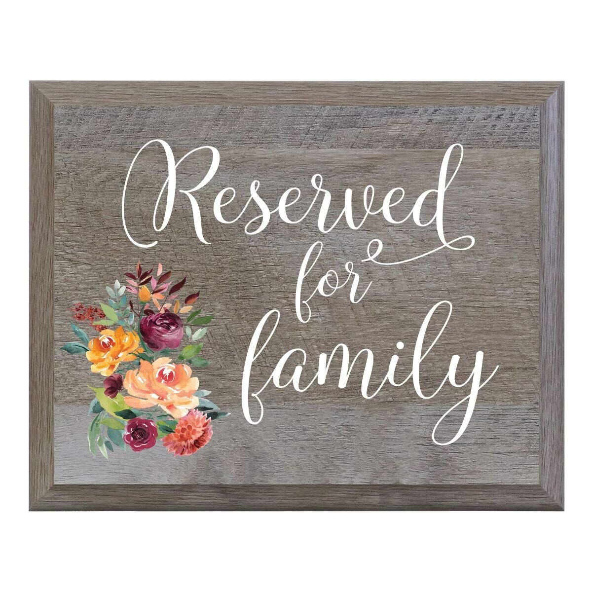 &quot;Reserved for Family&quot; Decorative Wedding Sign - Ceremony &amp; Reception - LifeSong Milestones