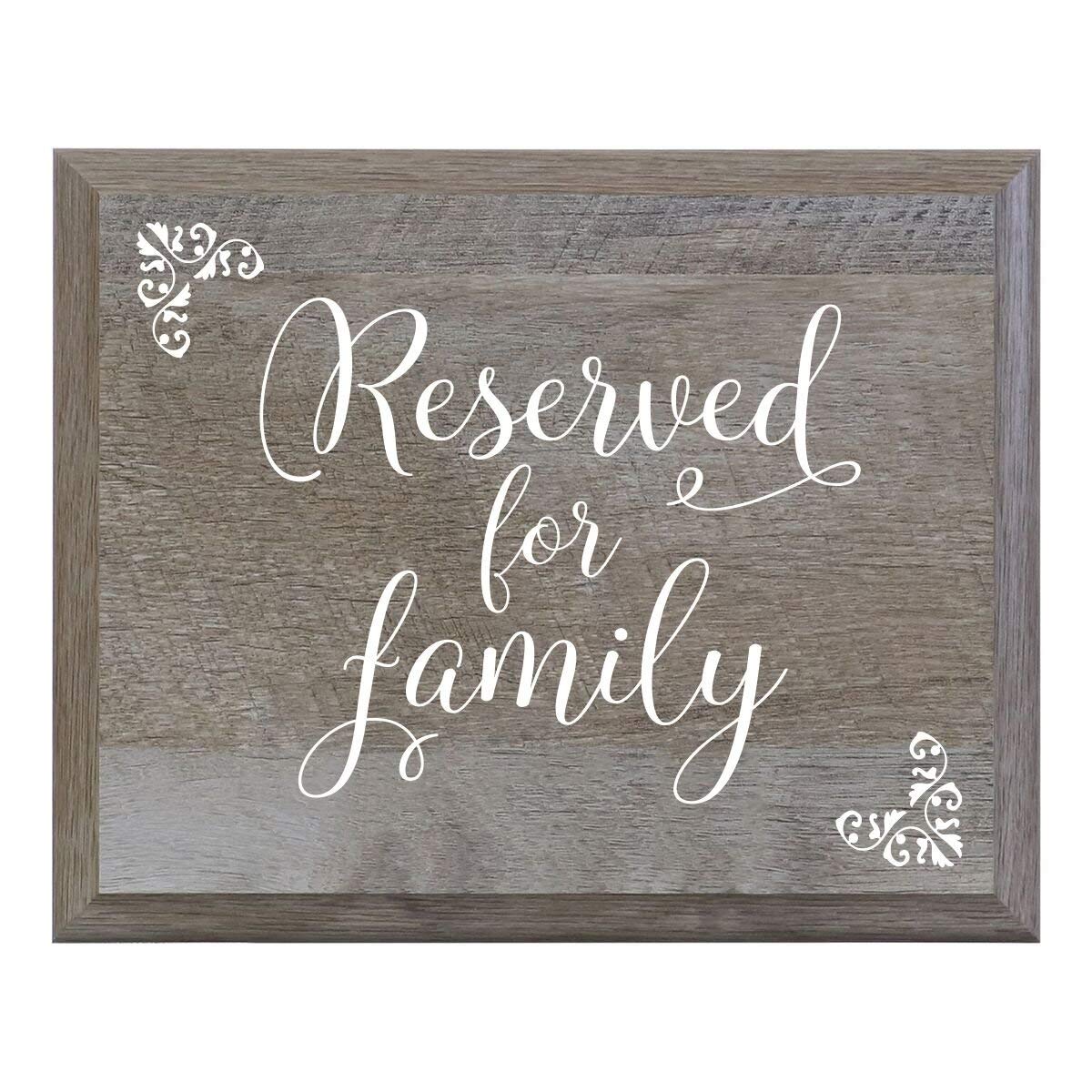 "Reserved for Family" Decorative Wedding Signs - Ceremony & Reception - LifeSong Milestones